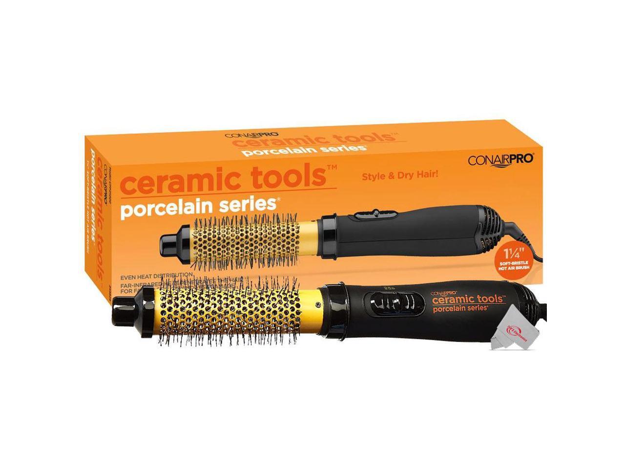 Conair Pro Ceramic Tools Porcelain Series SoftBristle Hot Air Brush, 1