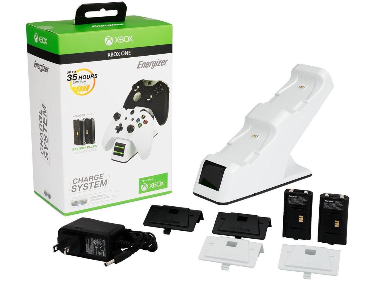 PDP Energizer Xbox One Controller Charger w/ Two Rechargeable Battery