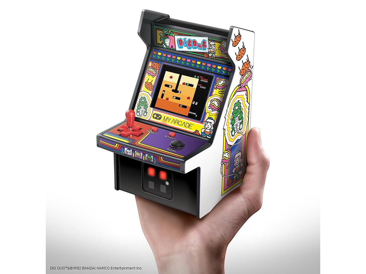 MY ARCADE BANDAI NAMCO Dig Dug 6" Micro Arcade Machine Portable Handheld Video Game