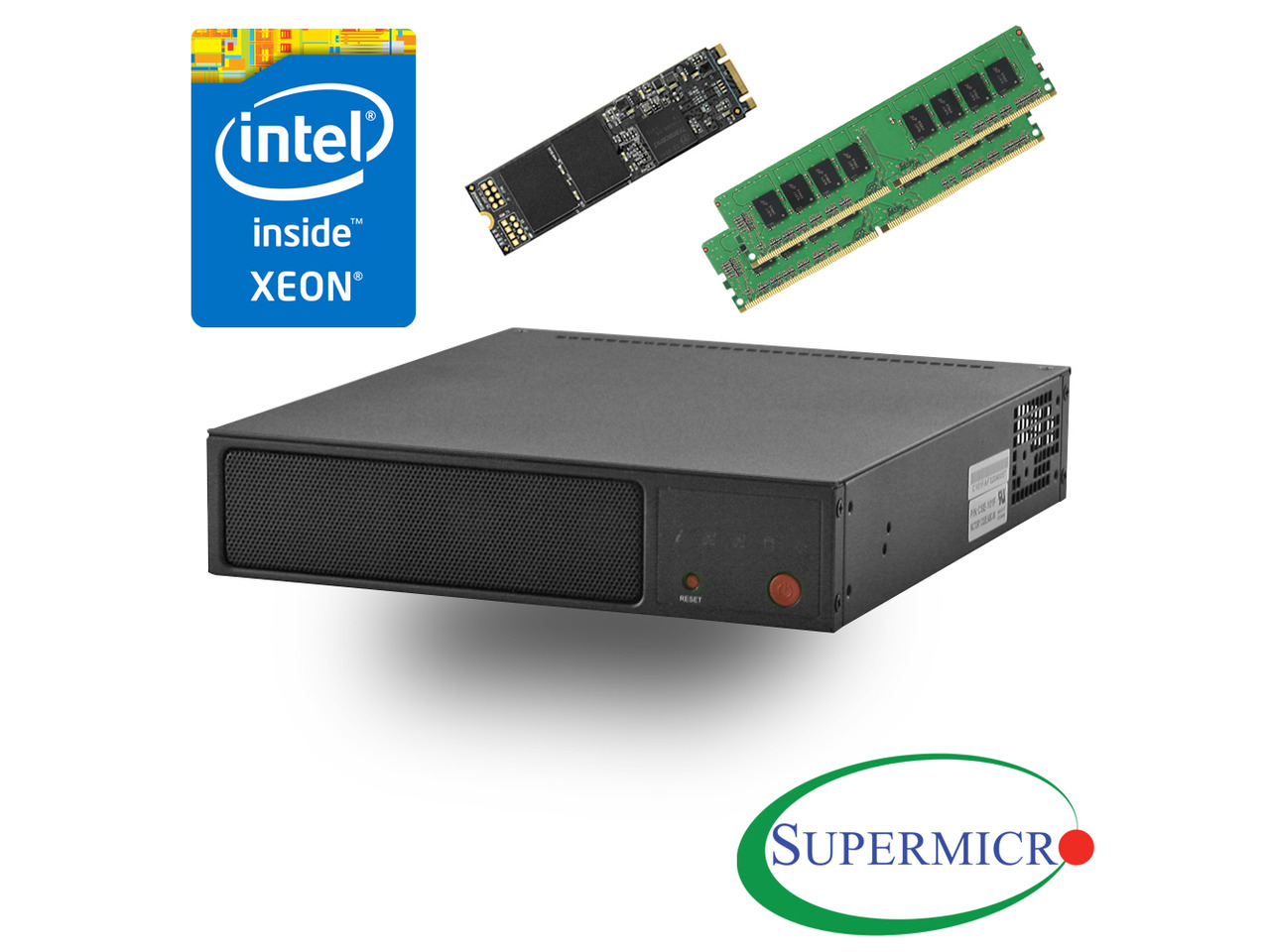 Supermicro Mini Server Supermicro SYS-E200-8D Intel Xeon D, 6-Core, 2x10GbE, Mini 1U Server, w ...