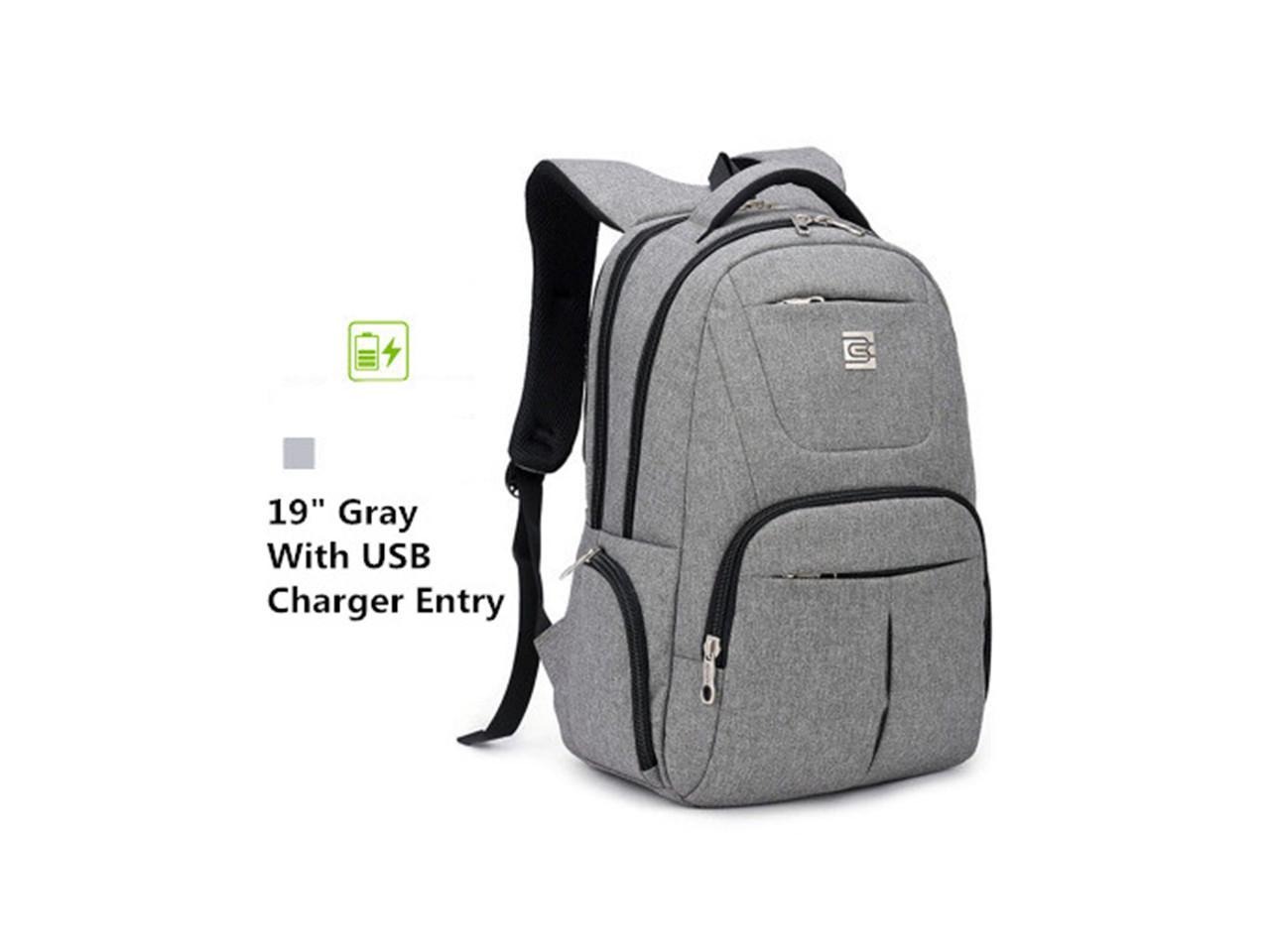 HDHUA Laptop Bag Business Casual Computer Backpack Shoulder Bag Large Capacity USB Interface 