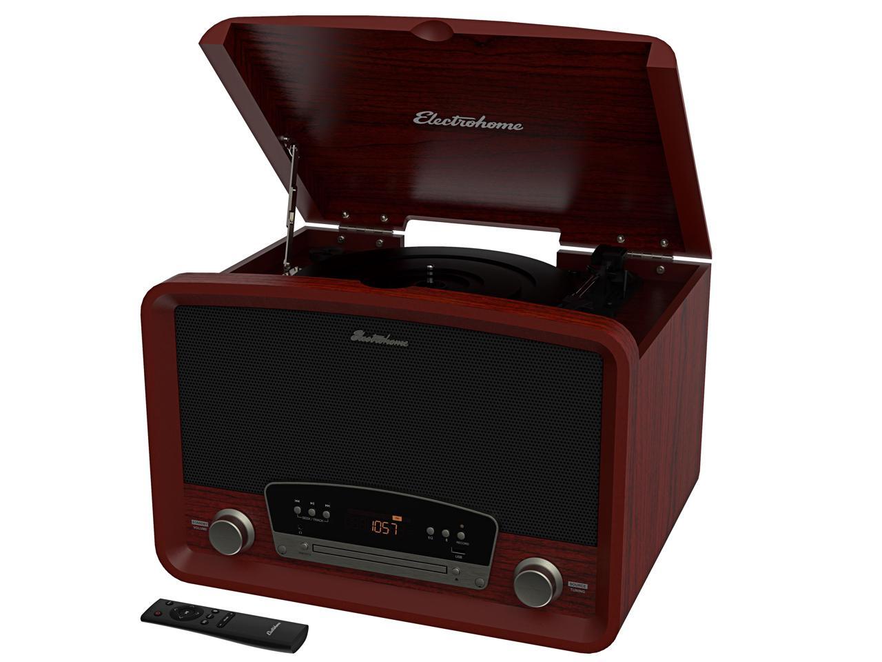 Electrohome Kingston 7in1 Vintage Vinyl Record Player Stereo System