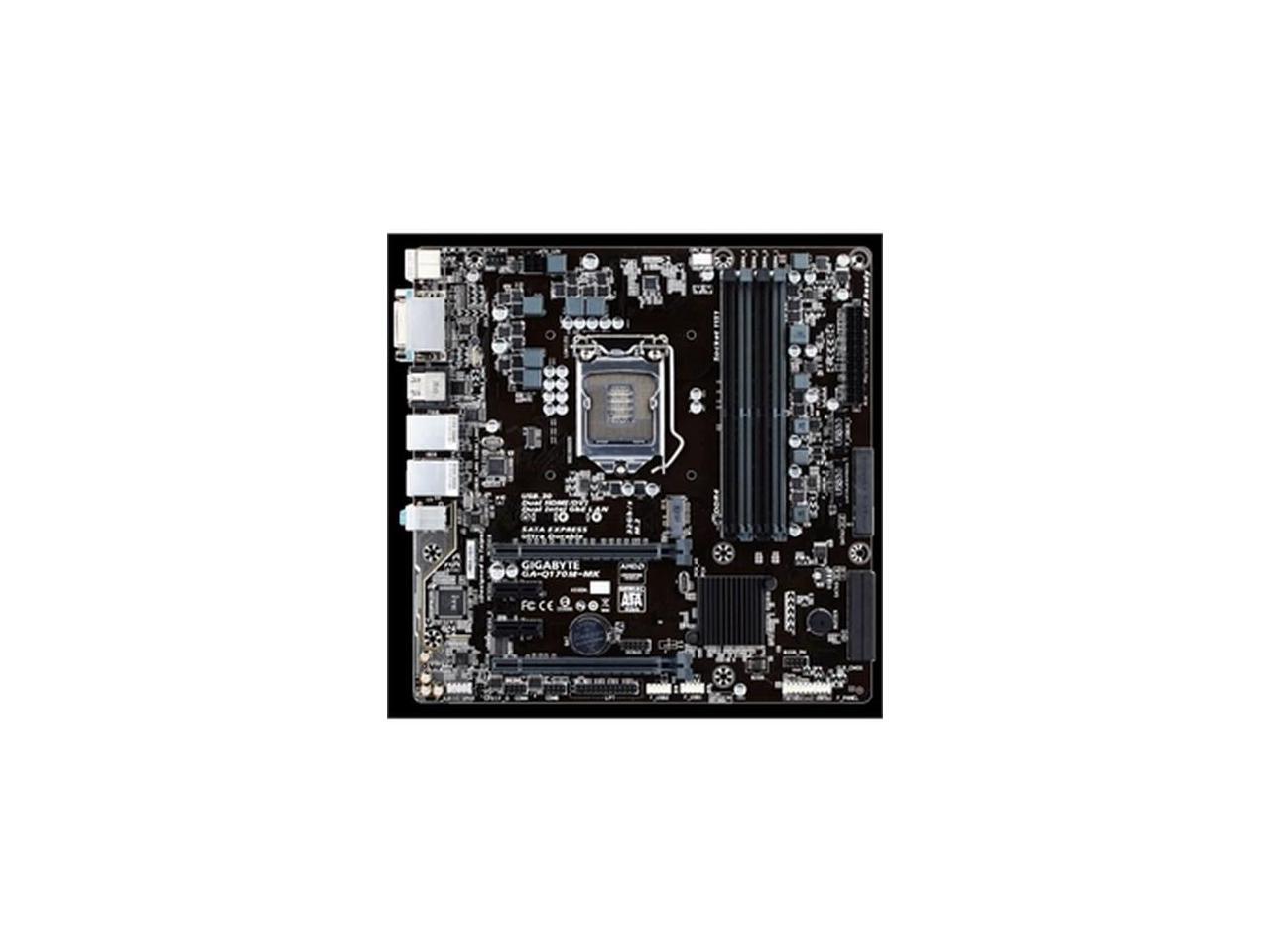 GIGABYTE MOTHERBOARD GAQ170MMKB Q170 SATA DDR4 PCI EXPRESS USB MICRO