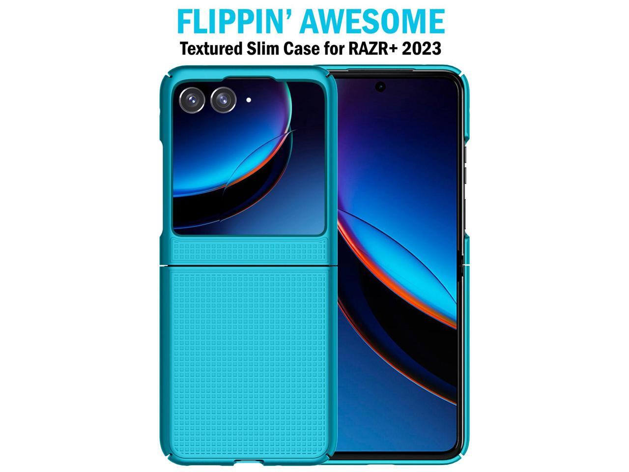 Aqua Teal Mint Hard Case and Belt Clip for Motorola RAZR Plus (2023 ...