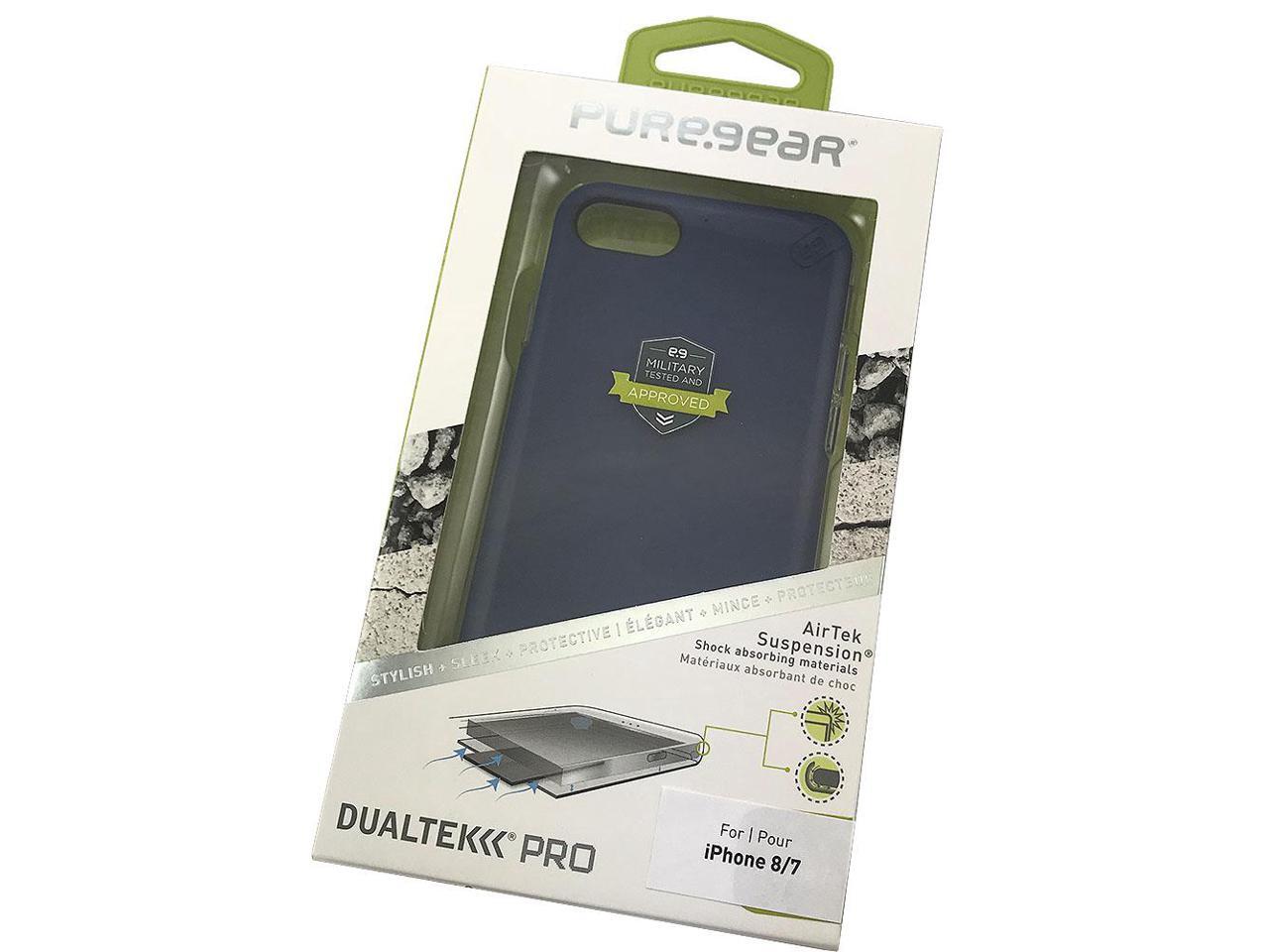 PureGear DualTek Pro Matte Navy Blue Case Cover for iPhone SE 2022/2020