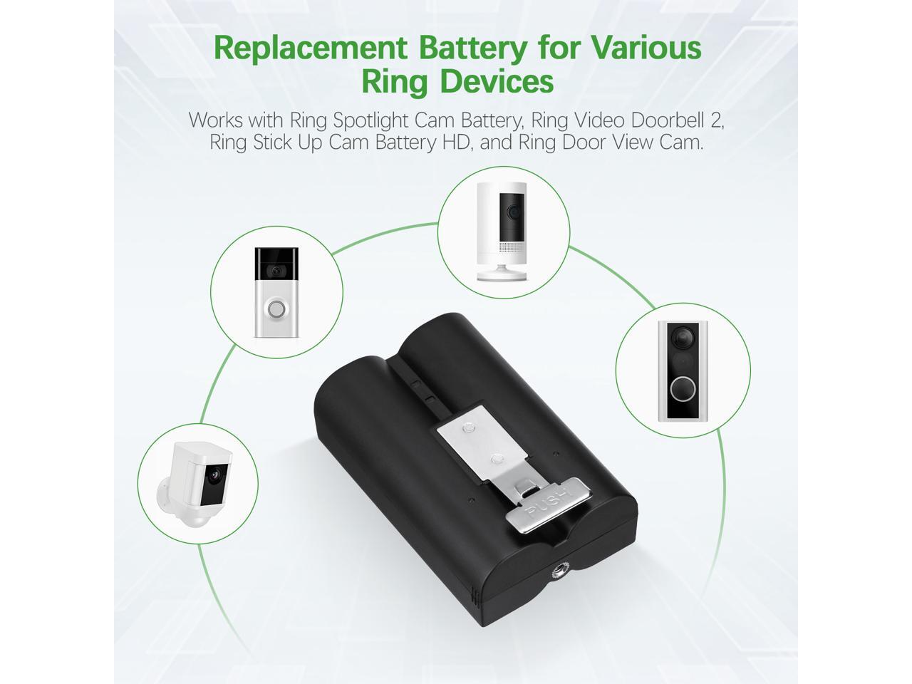Ring Replacement Battery for Various Ring Devices Rechargeable Battery