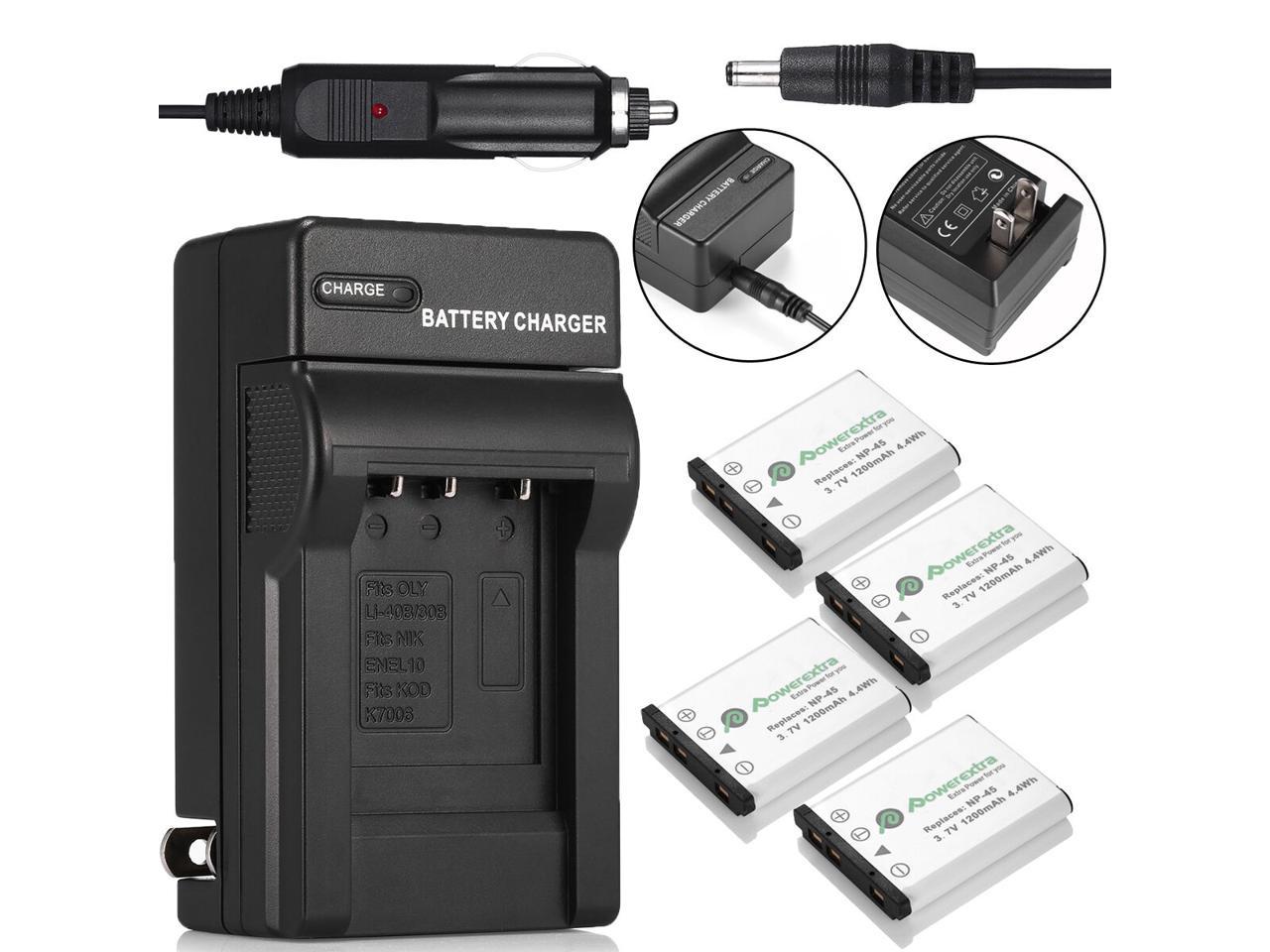 FUJIFILM FINEPIX NP-45A Camera battery charger & USB cable T200 T300 T350 T400