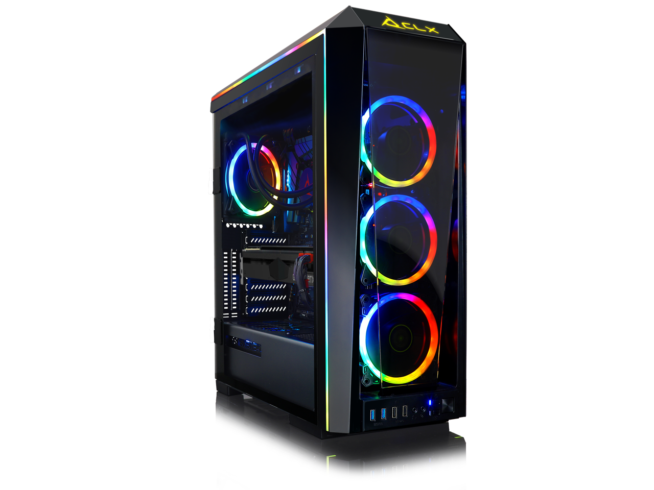 Clx Set Vr Ready Gaming Desktop W Intel Core I7 9700kf Processor 32gb Ddr4 Memory Nvidia Geforce Rtx 70 Super Graphics 1 Tb Ssd 4 Tb Hdd Wifi Windows 10 Home 64 Bit Newegg Com