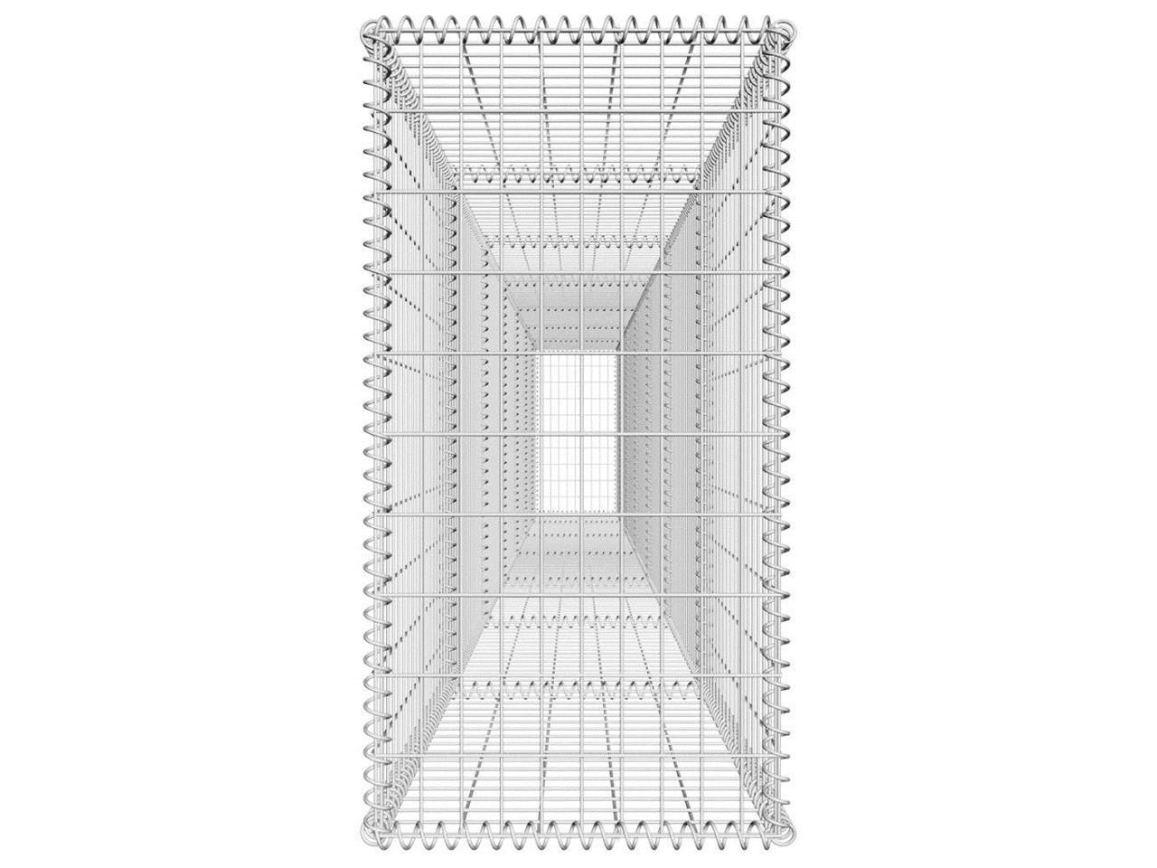 vidaXL Gabion Wall w/ Cover 19.7'x1.6'x3.3' Retaining Gardens Edging Cage 