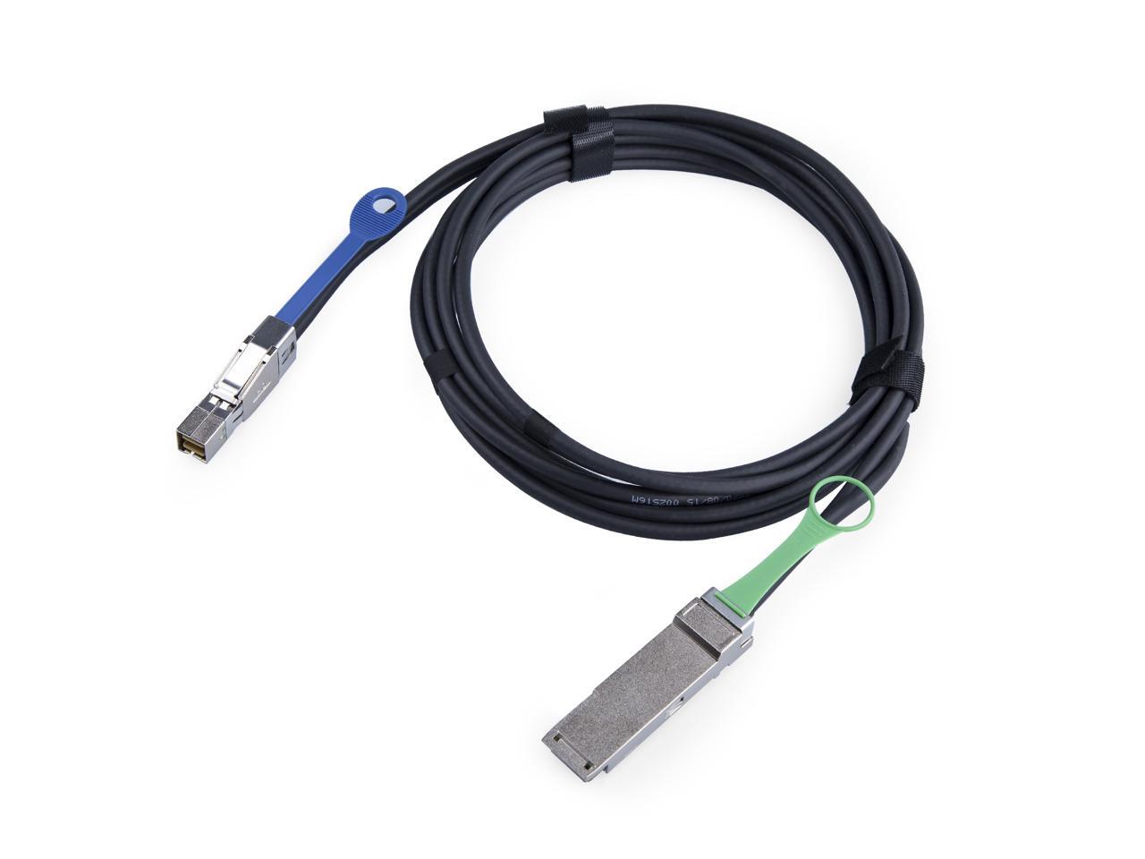 External Mini SAS HD SFF8644 to QSFP(SFF8436) Cable 30AWG 2 Meters(6
