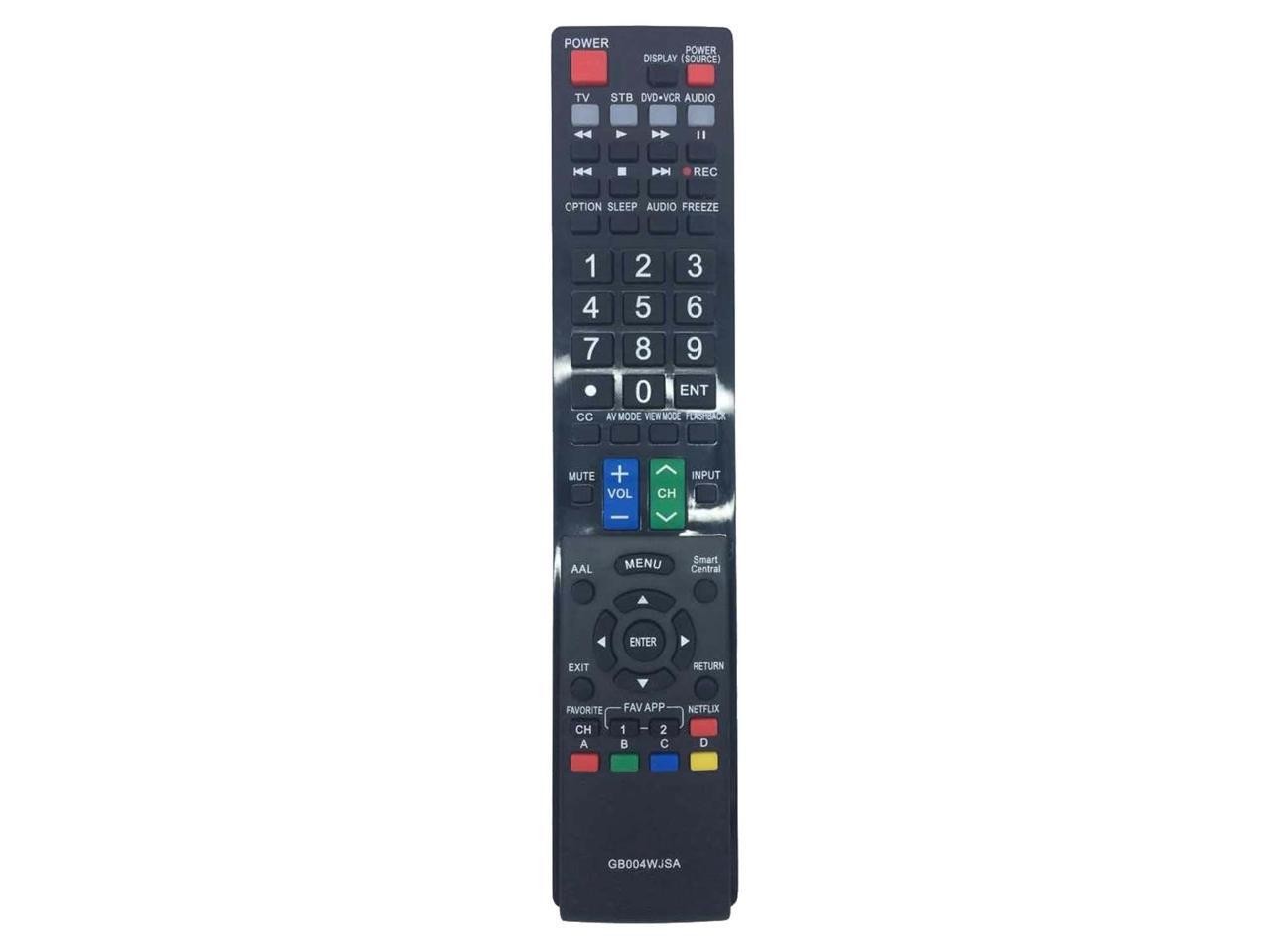 Sharp GB004WJSA Replaced Remote sub GA935WJSA LC60LE832U LC60LE830U