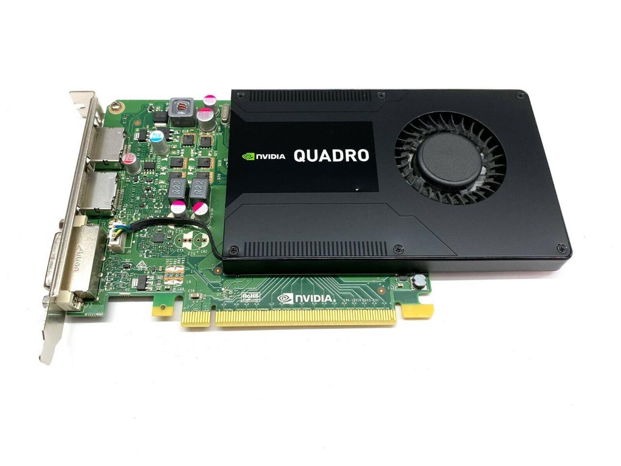 HP NVIDIA Quadro K2200 4GB GDDR5 PCI Express 2.0 x16 Video Card, 765148-001
