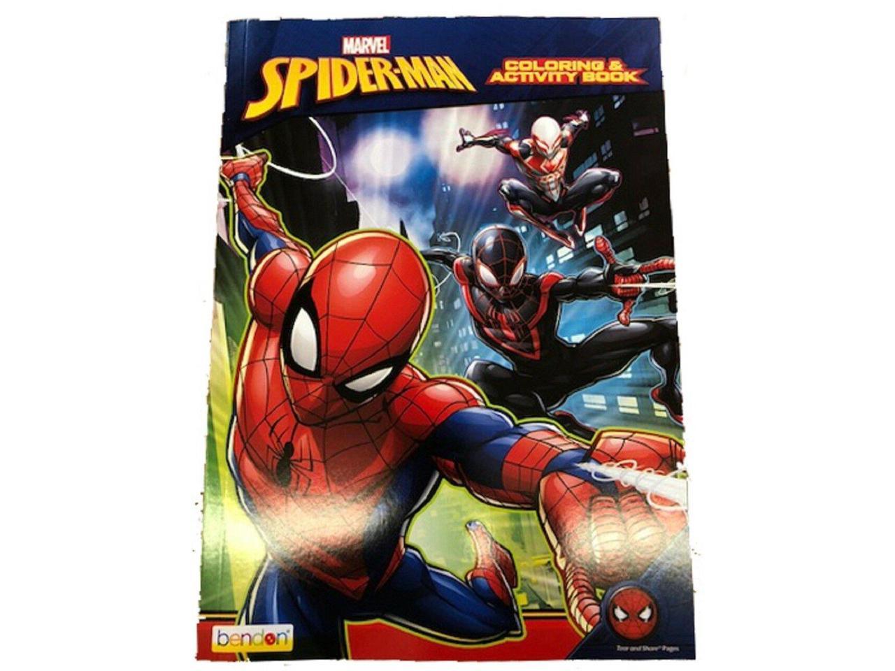 Download Coloring Book Spiderman 128p Jumbo Coloring And Activity Book Newegg Com