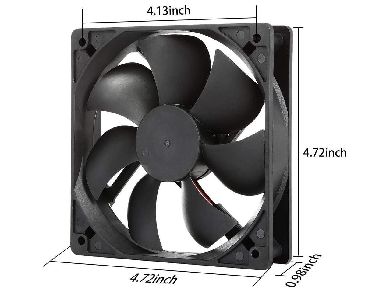 Strong Quiet 12025 Fan 120x120x25mm 12cm 120mm Computer Case Fan DC 12V 