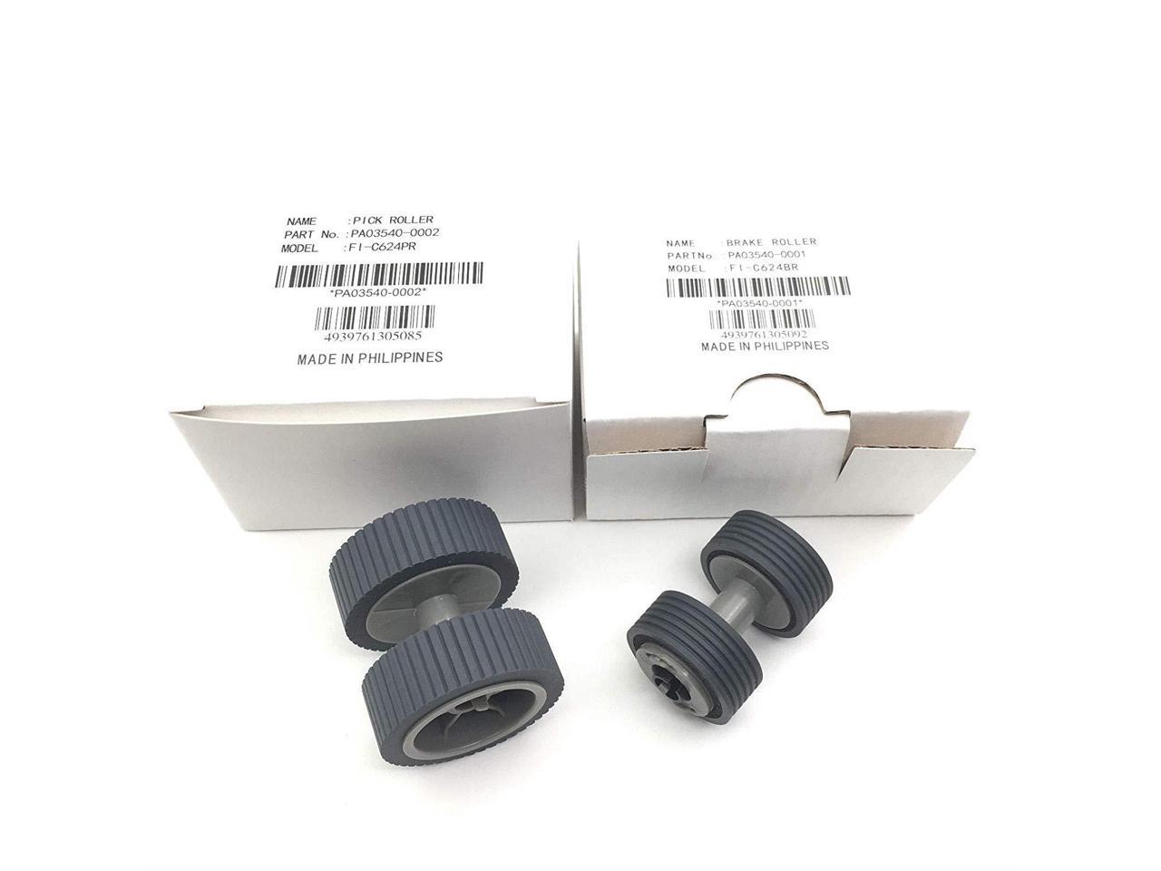 Pa 0001 Pa 0002 Brake Roller Pickup Roller For Fujitsu Fi 6240 Fi 6140 Fi 6230 Fi 6130 Fi 6125 Fi 6225 Fi 6240z Fi 6140z Fi 6230z Fi 6130z Newegg Com