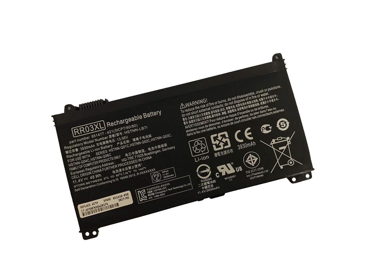 Sanisi Rr03xl 11 4v 48wh Notebook Battery For Hp Probook 430 G4 440 G4 450 G4 455 G4 470 G4 430 G5 440 G5 450 G5 455 G5 470 G5 Hp Mt Mt21 Mobile Thin Client Series Newegg Com