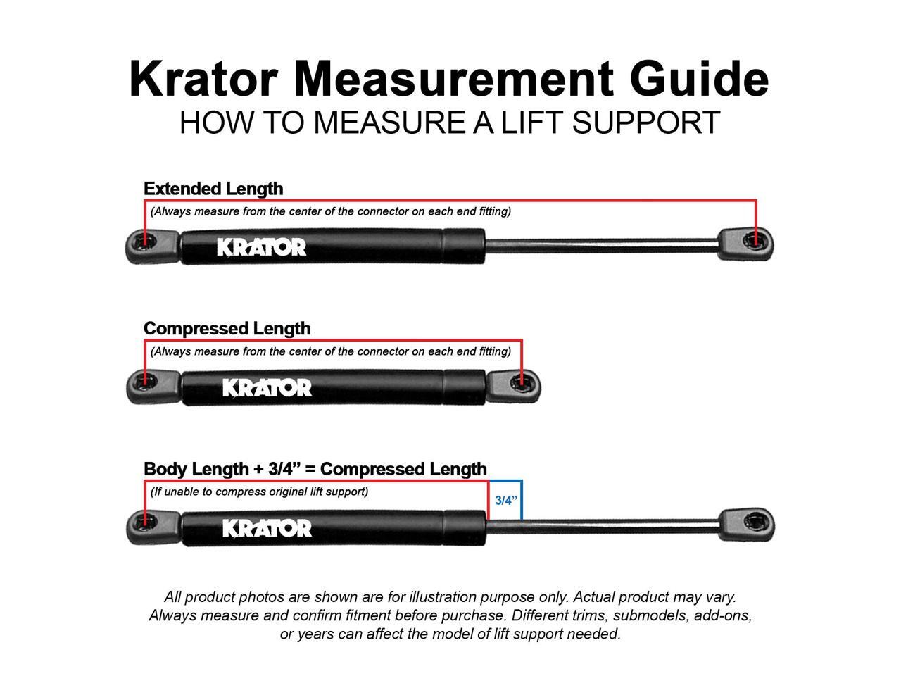 Liftgate Hatch Lift Supports for GMC Yukon Denali 20072014 Liftgate