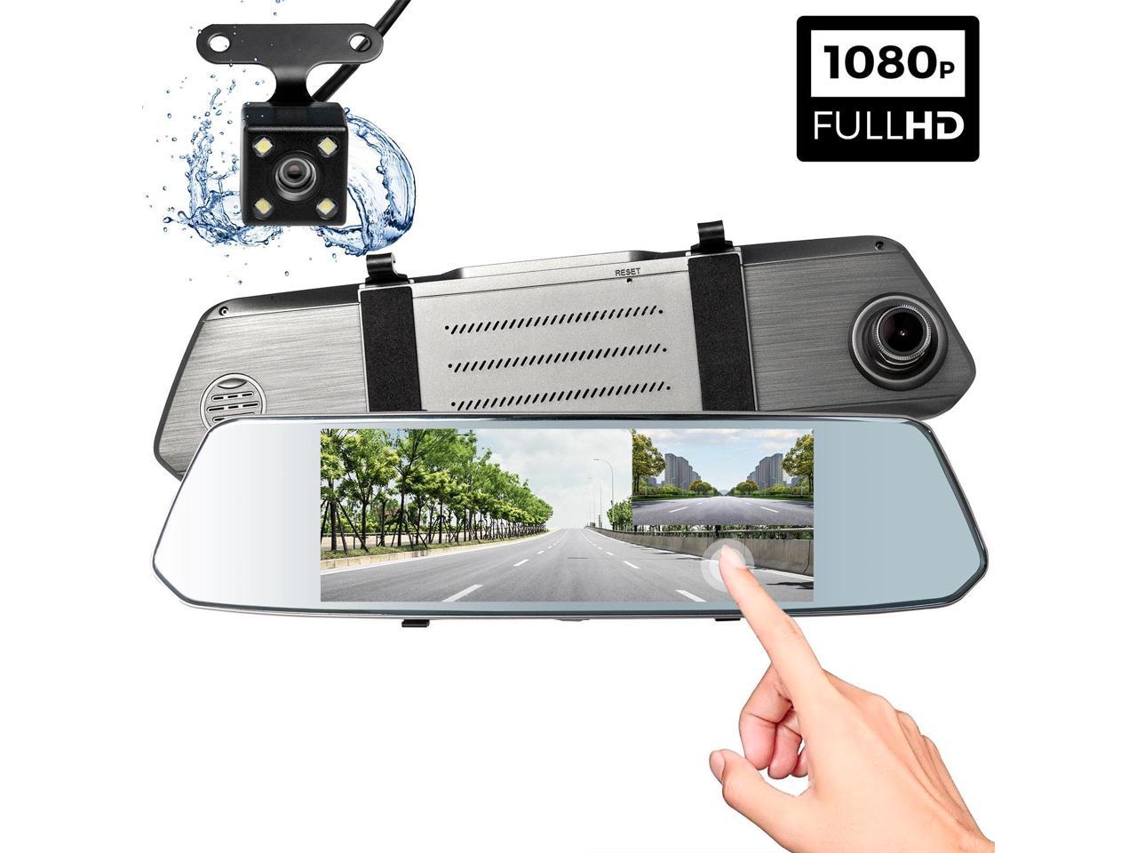 LED Écran Numérique Caméra de Recul Lazmin 7Pouces Mirror Dash Cam pour Les Voitures Soutenir la Priorité Inverse 
