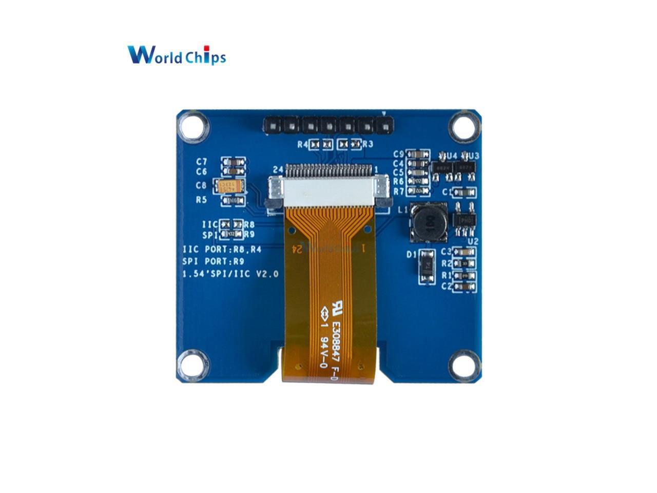 1.54/" inch Display Module Yellow OLED LCD LED 128x64 SPI Interface 3.3-5V