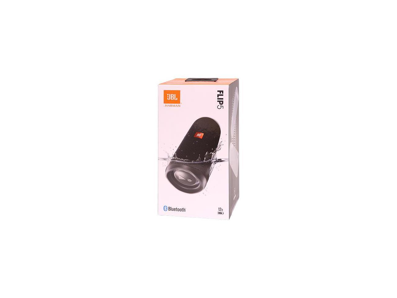JBL Flip 5 Portable Waterproof Bluetooth Speaker (Black) - Newegg.com