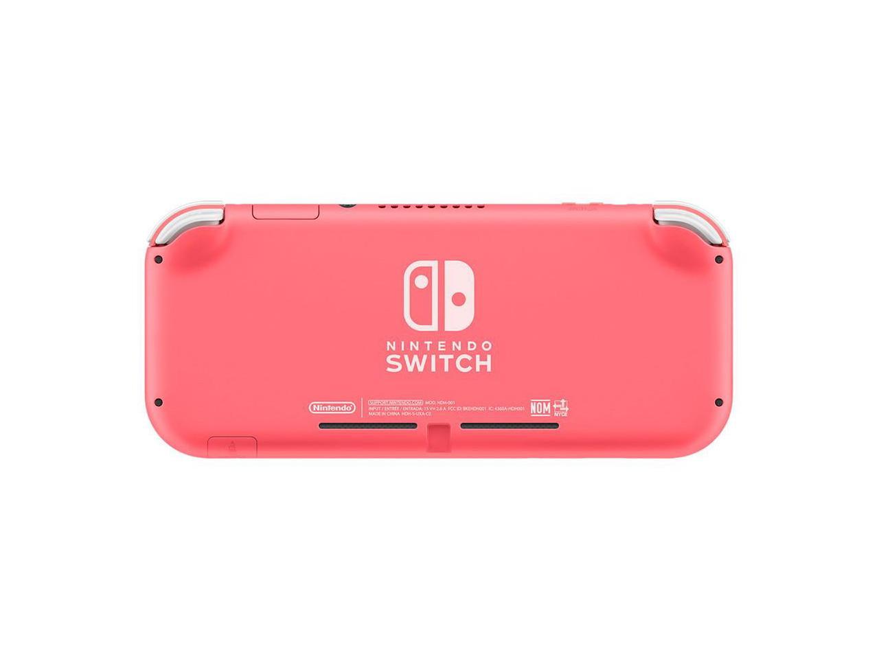 Nintendo Switch Lite (Coral) Console Bundle with Animal Crossing: New ...