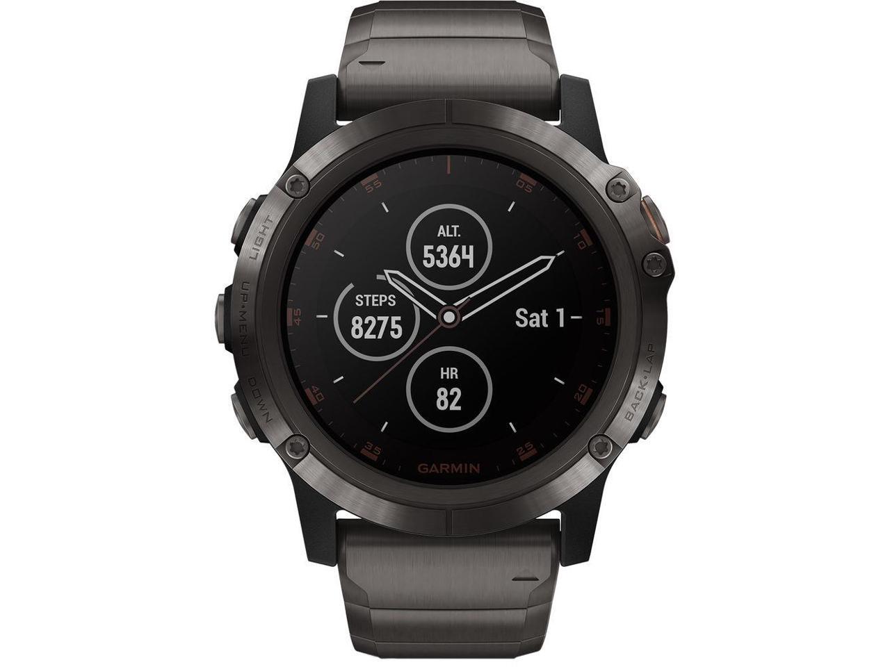 garmin fenix 5x plus titanium band