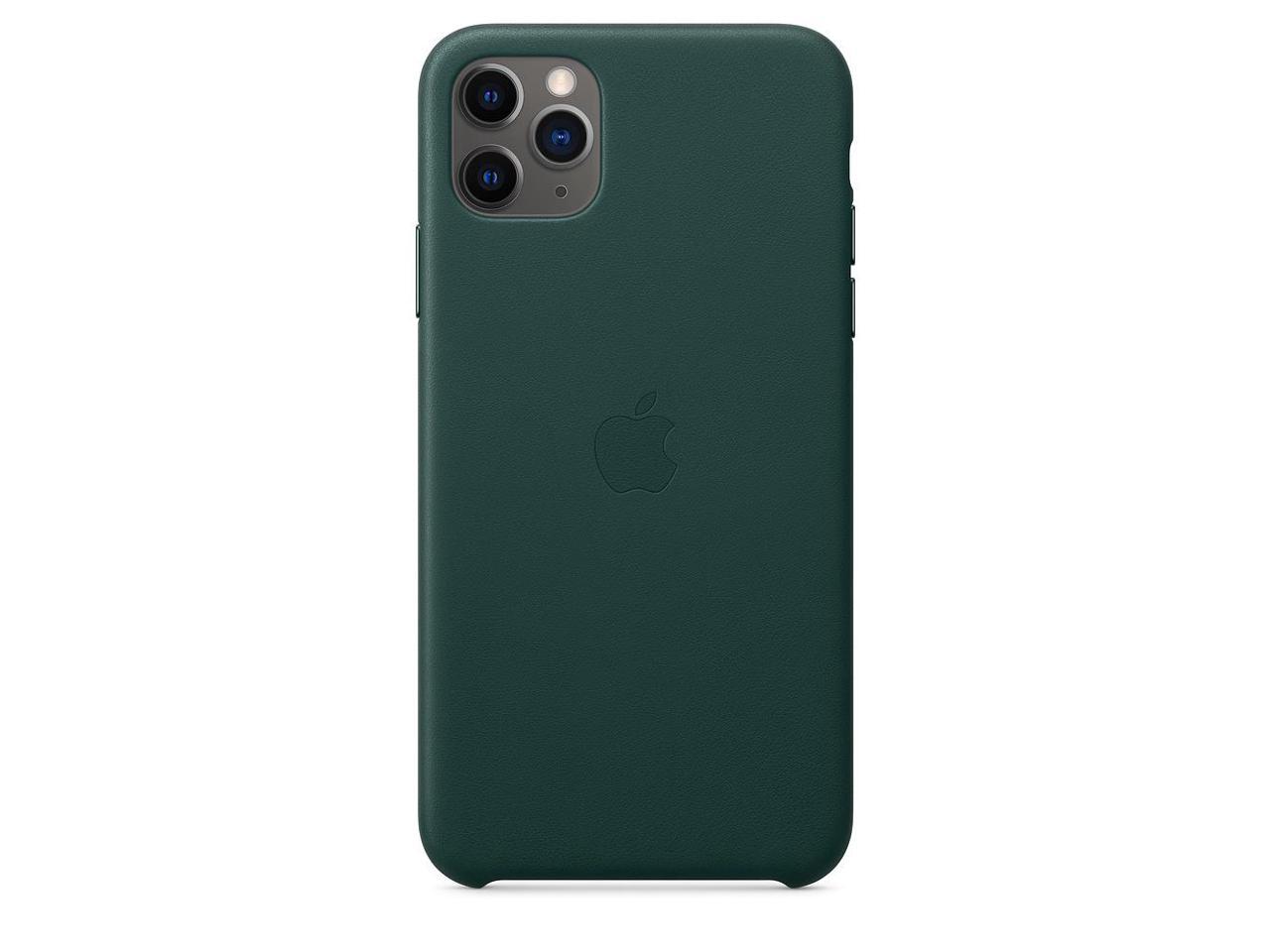 Iphone 11 Pro Max Leather Case Forest Green Newegg Com