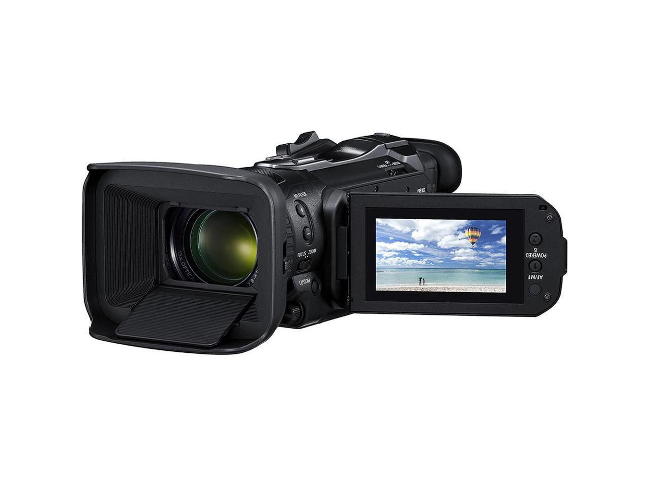 Wide Angle Lens,Padded Case UV Filter 64GB Memory Card and More Advanced Bundle Close Up Diopters LED Light with Extra Battery Canon Vixia HF G60 UHD 4K Camcorder Black 3670C002 