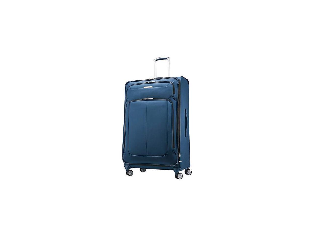 Samsonite SoLyte DLX Softside Luggage, Mediterranean Blue, Checked