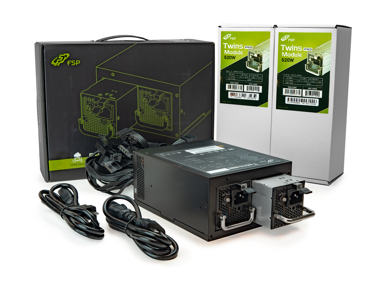 FSP Twins Pro ATX PS2 1+1 Dual Module 700W Efficiency Greater than 90