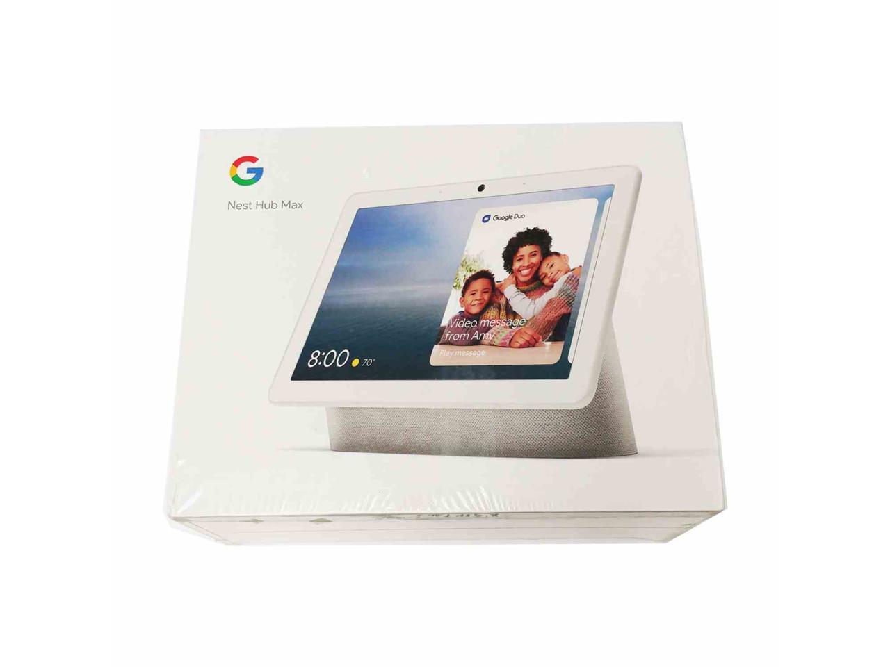 GA00426-US Chalk Google Nest Hub Max with Built-in Google Assistant 