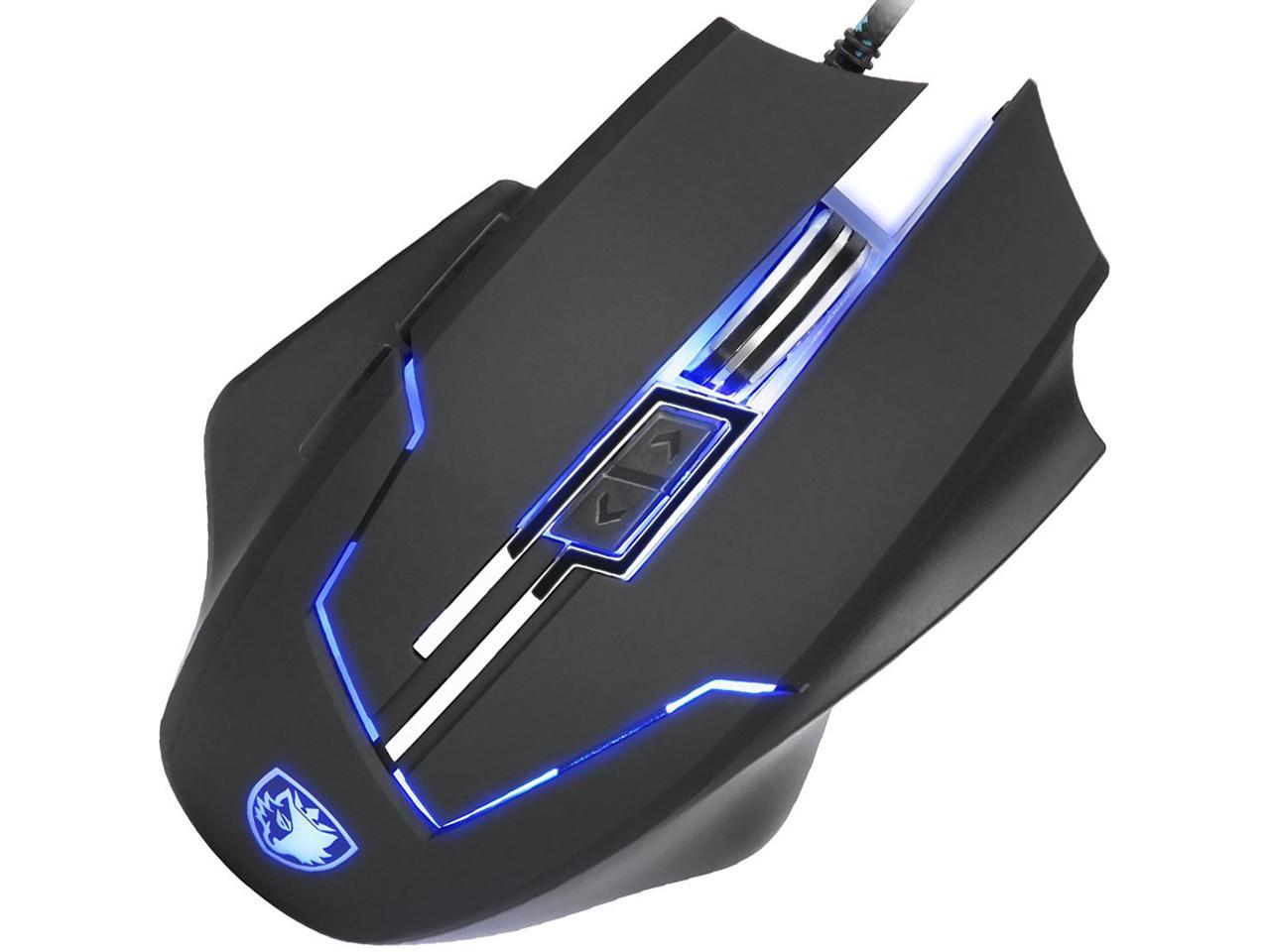 SADES Q7 Gaming Mice 6 Buttons Professional LED Optical USB Wired ...