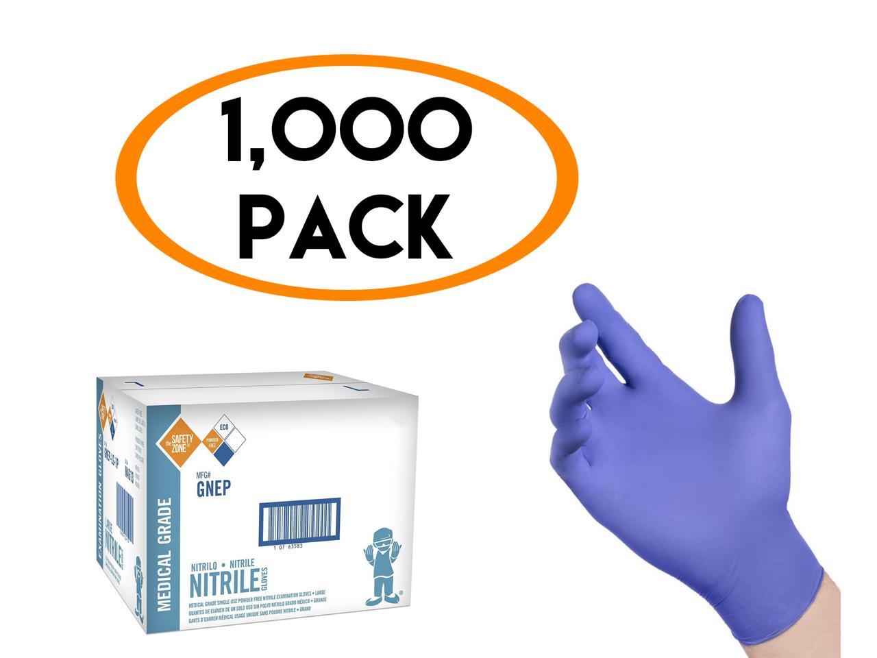 Powder Free Nitrile Disposable Gloves Case of 100PCS Latex Free Disposable Working Gloves Non-Sterile
