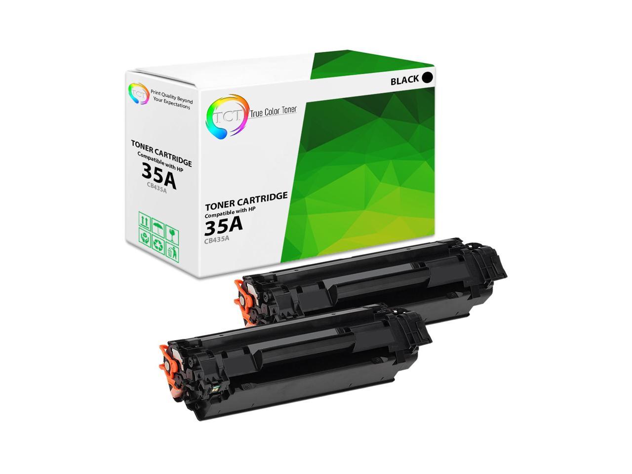 Tct Premium Compatible Toner Cartridge Replacement For Hp 35a Cb435a Black Works With Hp Laserjet P1005 P1006 P1007 P1008 P1009 Printers 1 500 Pages 2 Pack Newegg Com