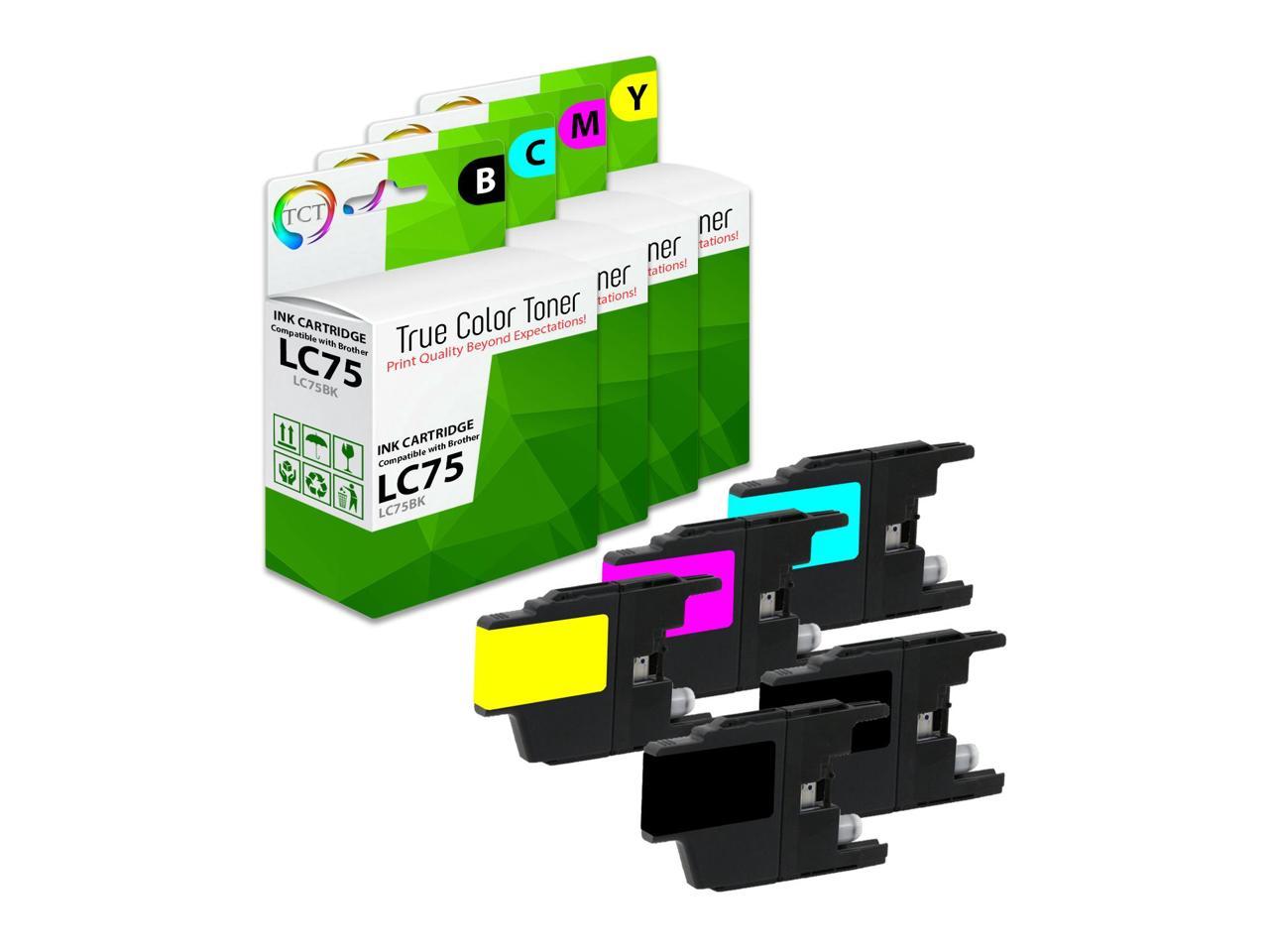 Tct Compatible Ink Cartridge Replacement For Brother Lc75 Lc75bk Lc75c Lc75m Lc75y Works With Brother Mfc J430w J825dw J435w J425w J280w J625dw Printers Black Cyan Magenta Yellow 5 Pack Newegg Com