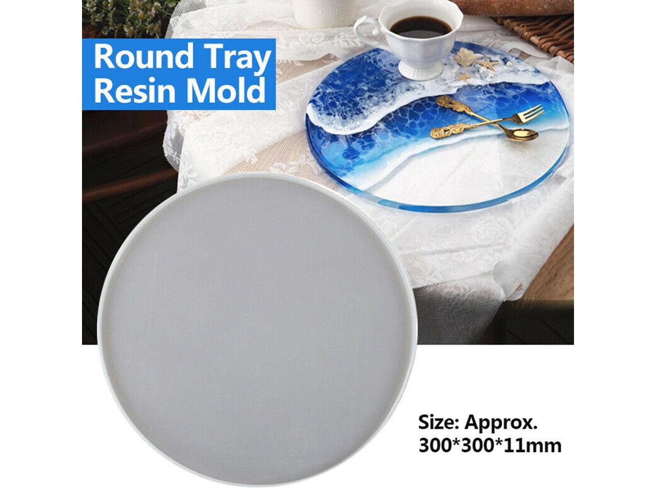 Mould Silicone Coaster Cutting Board Resin Casting  Epoxy Mold Fruit Tray Craft