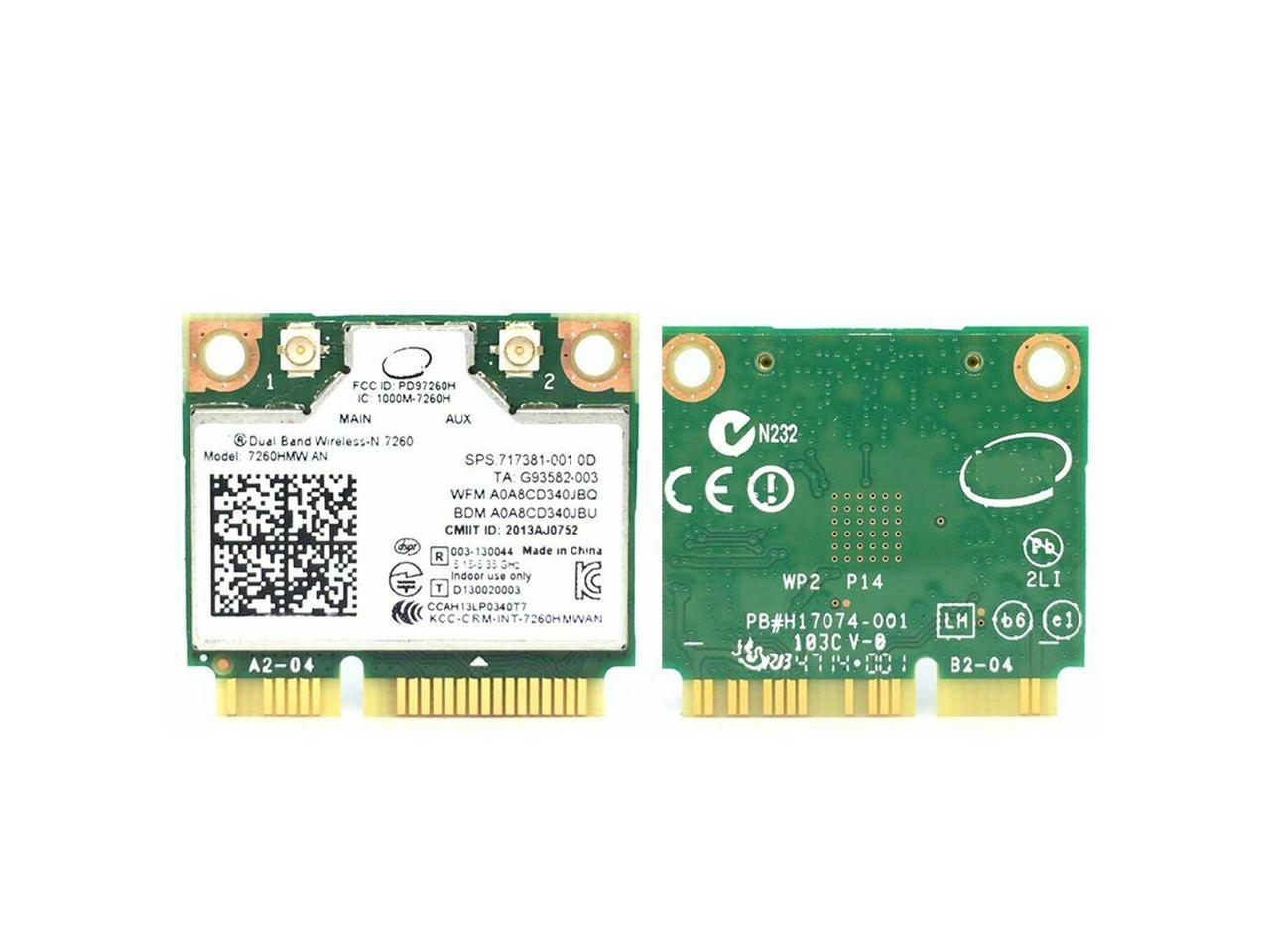 Dual Band Wireless Intel 7260hmw 867m Bt4 0 802 11ac Mini Pci E Wifi Card Newegg Com