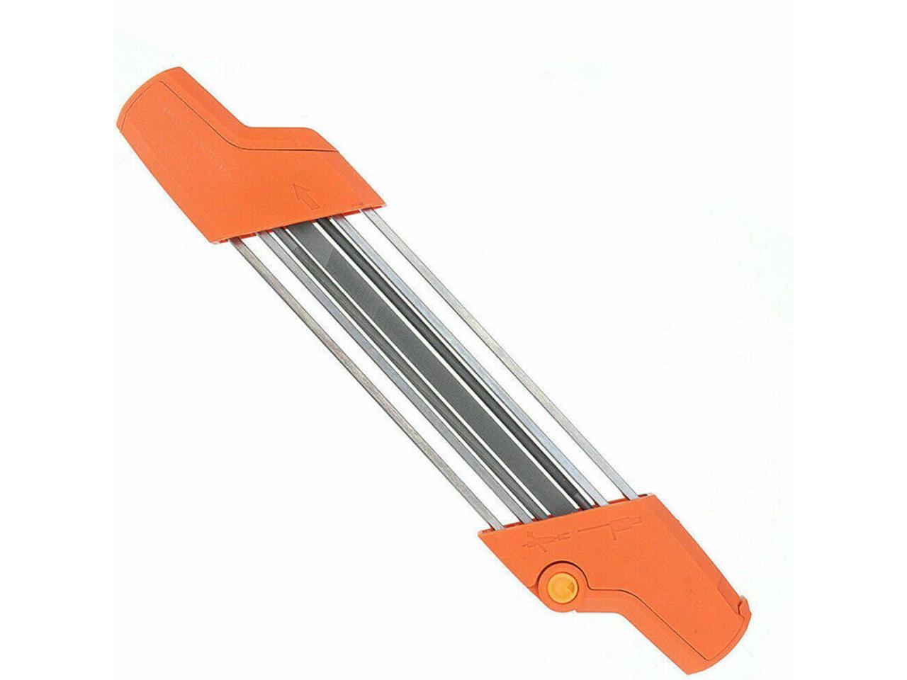 2 IN 1 Metal Chainsaw Chain File Sharpener Tool .325" 4.8mm Replace For Stihl 