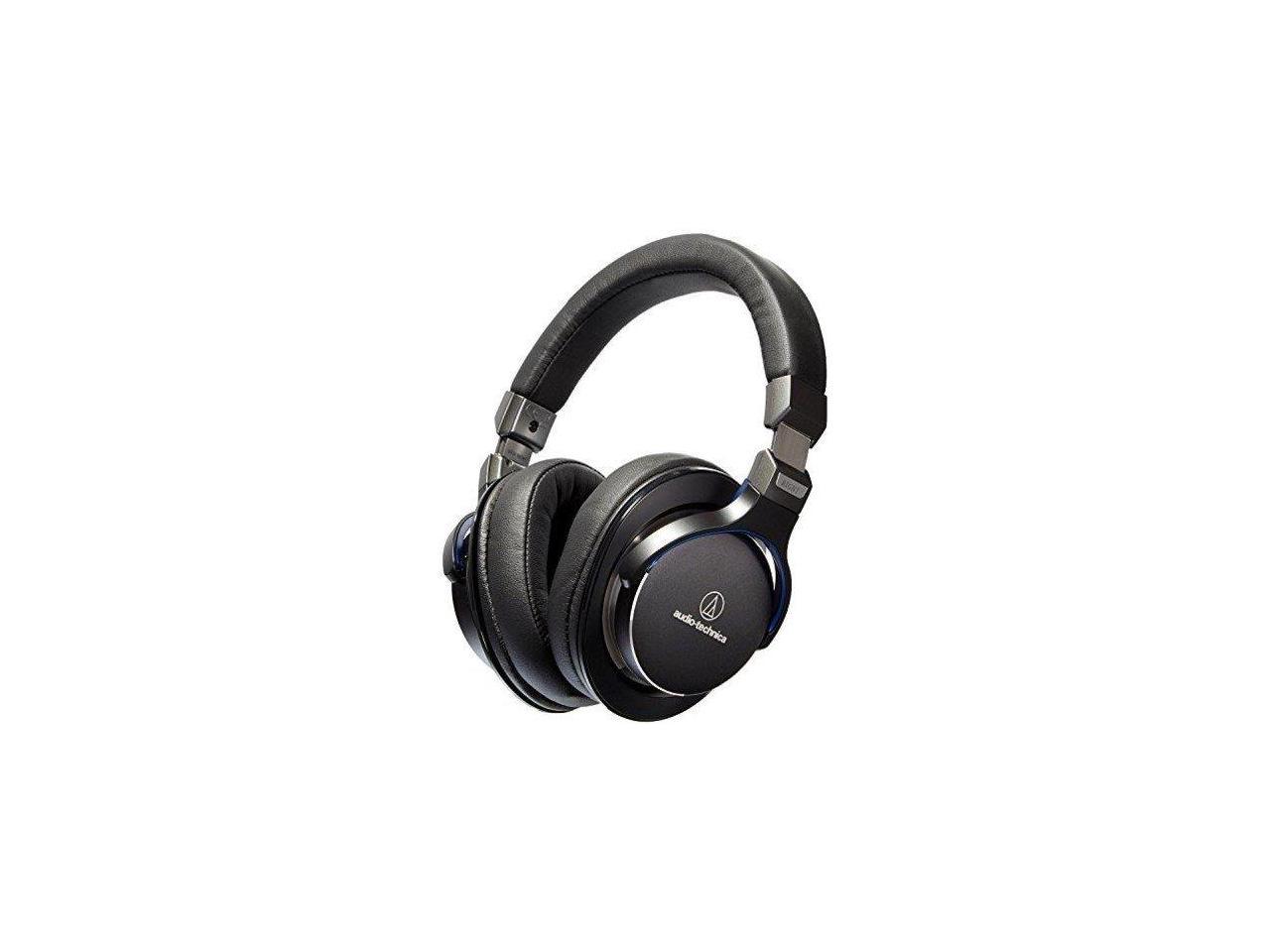 Audio Technica Ath Msr7 Sonicpro Over Ear Hi Res Audio Headphones Black Newegg Com