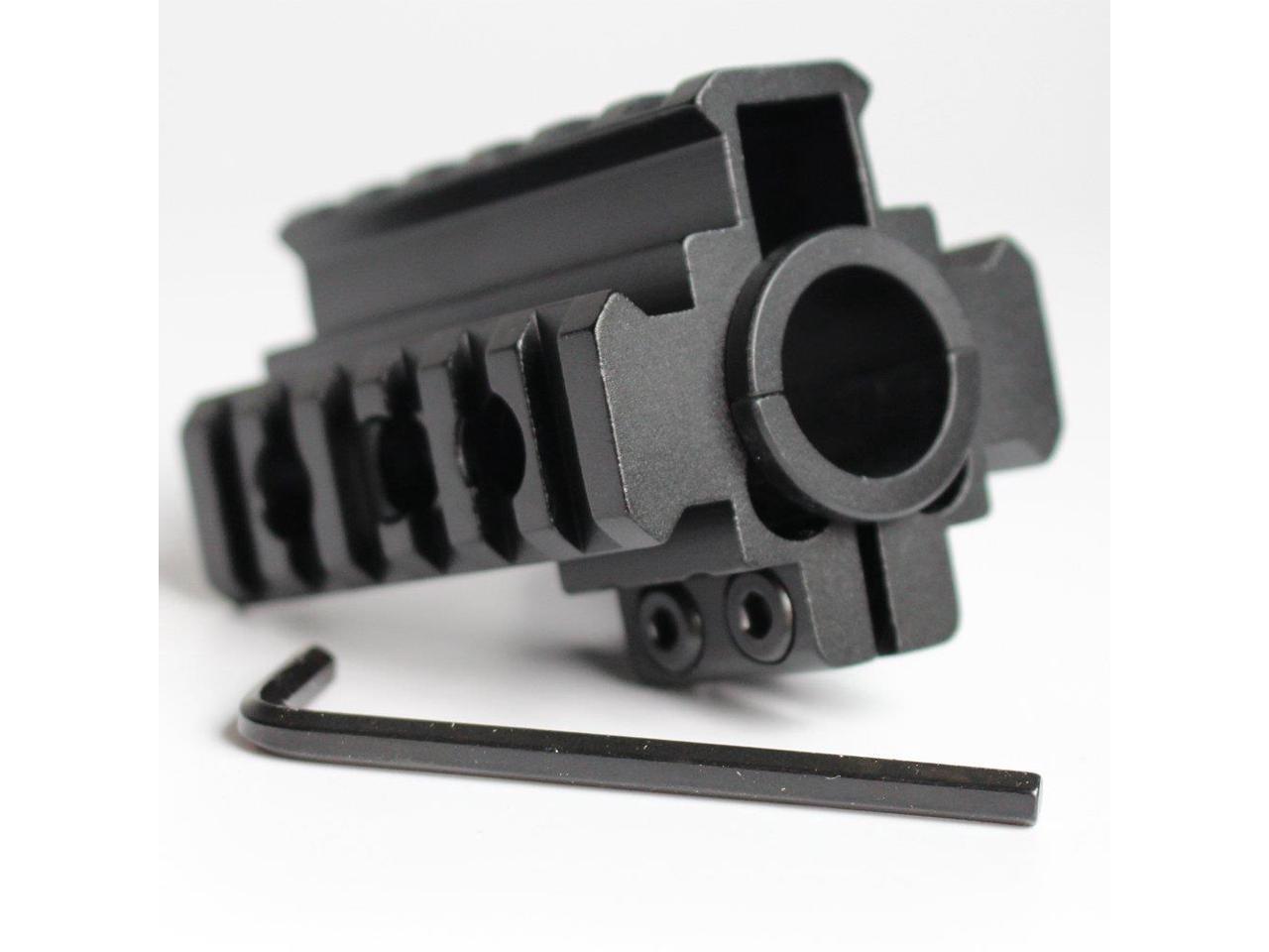 Hunting 3 Side TriRail 20mm Rails Barrel Mount See Through 21mm