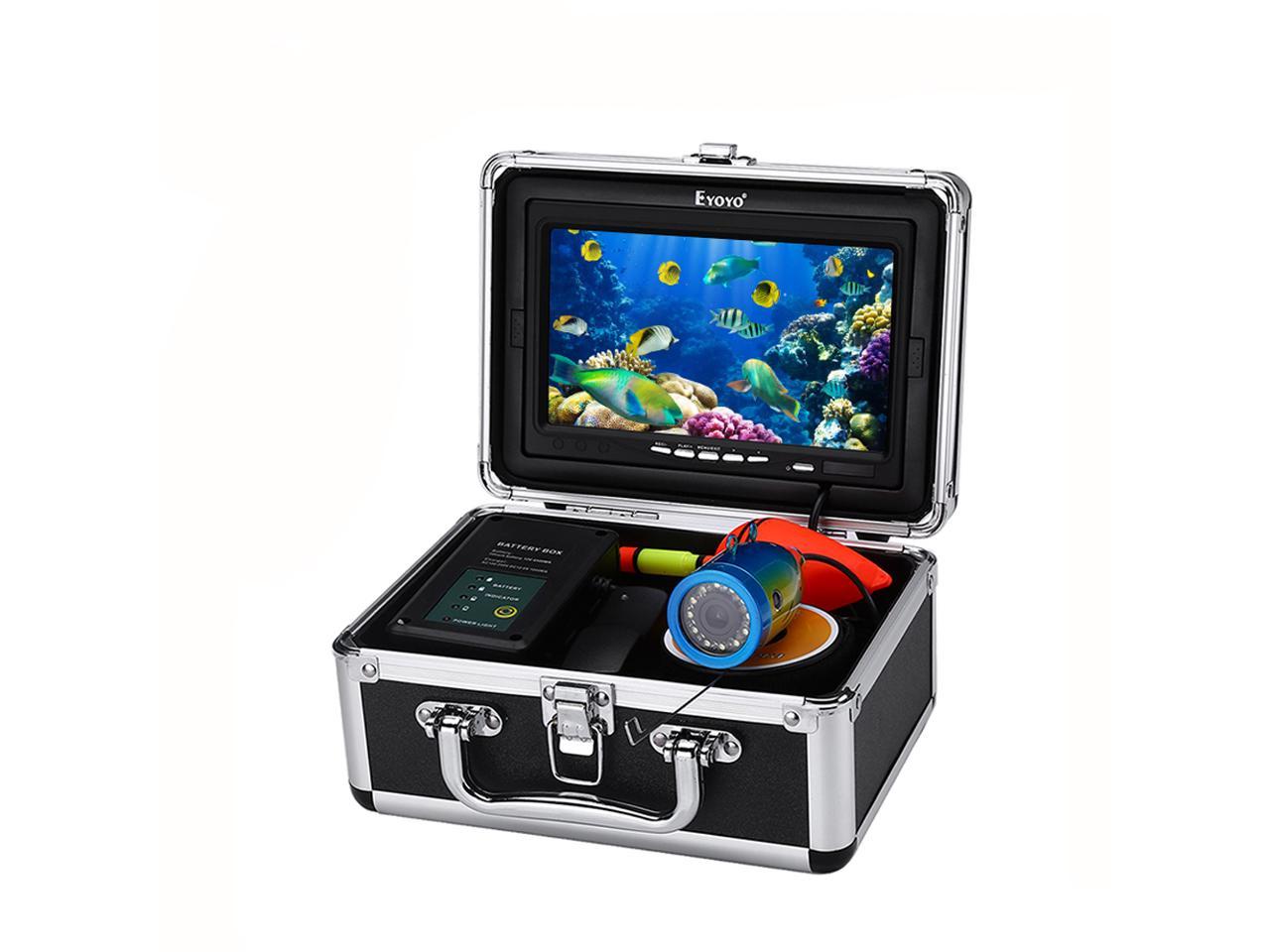 EYOYO 30M Underwater Video Fishing Camera Fish Finder 4.3" LCD Monitor+Sunshield 