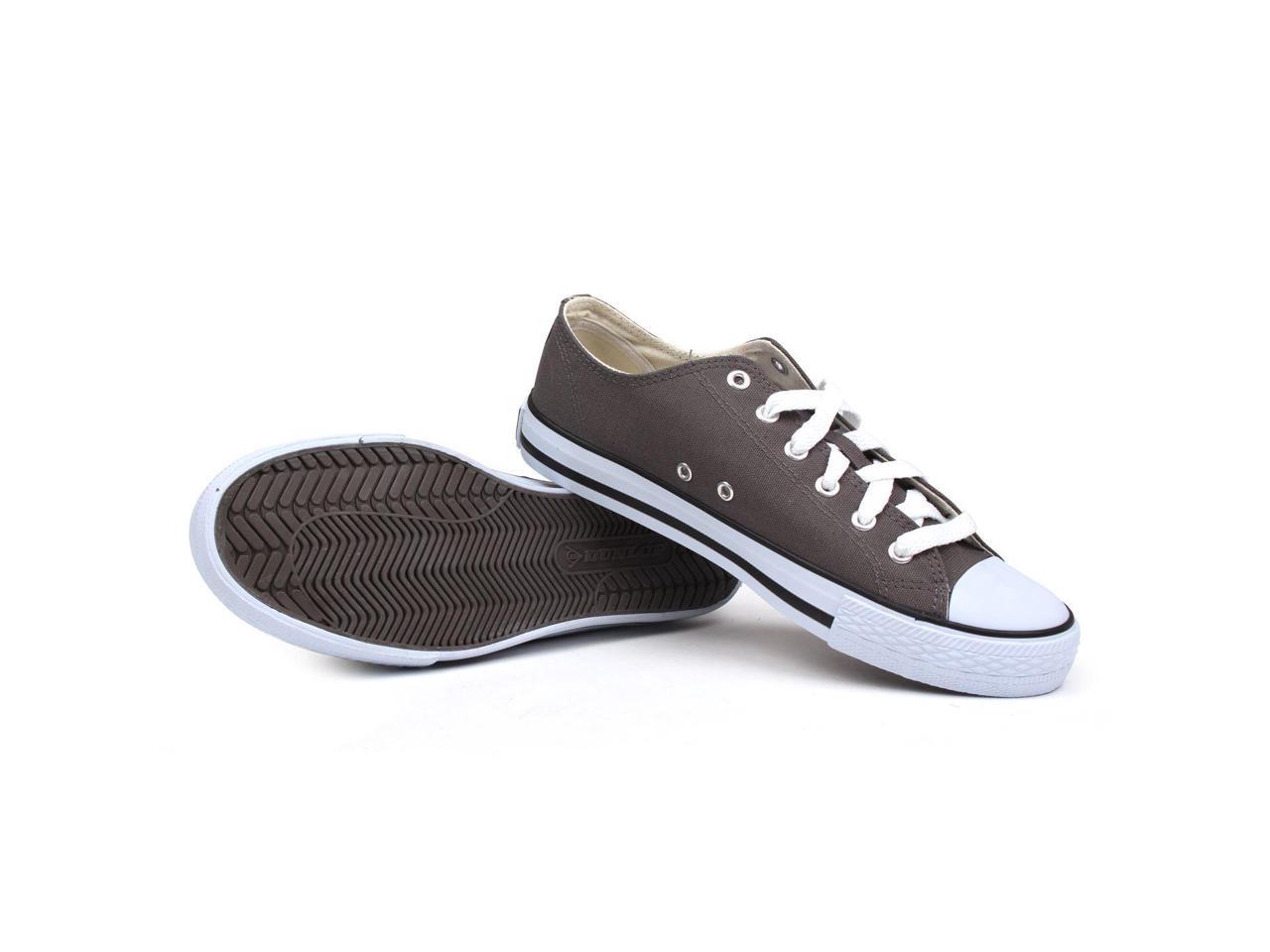 dunlop mens canvas low top trainers