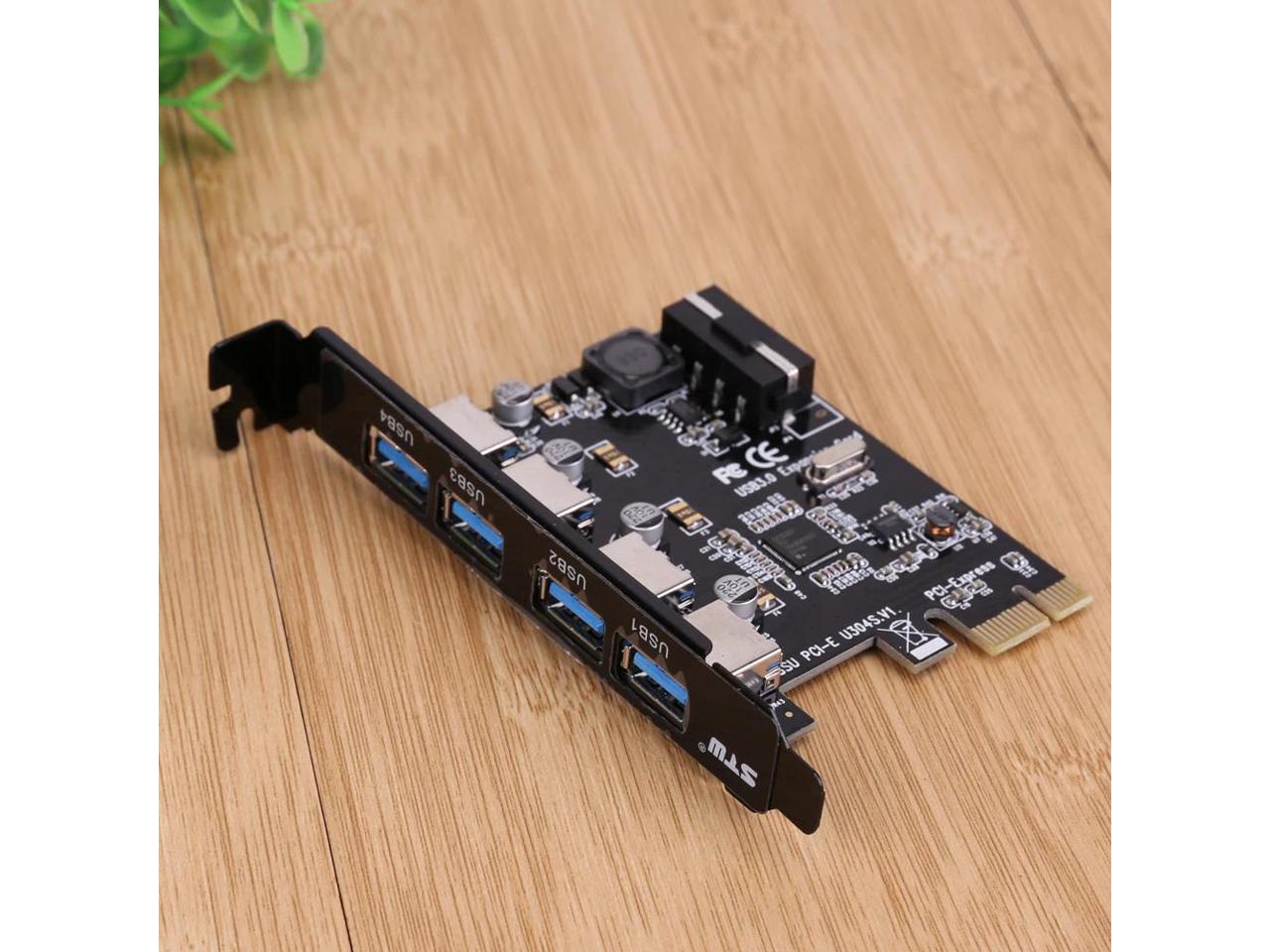 USB 3.0 PCIE Card/Host Controller Card 4 USB Ports VL805 Chipset Hot