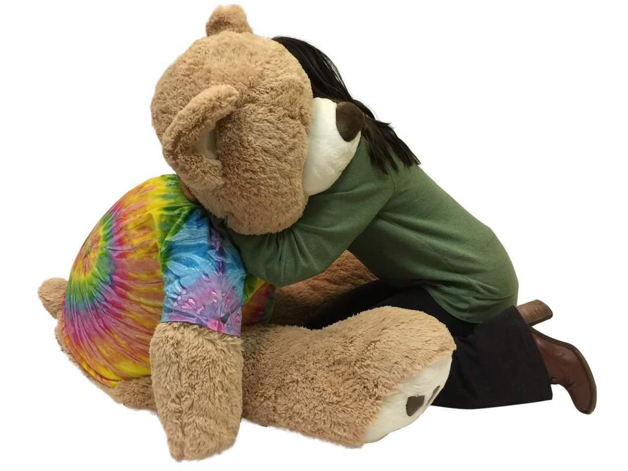 giant tie dye teddy bear