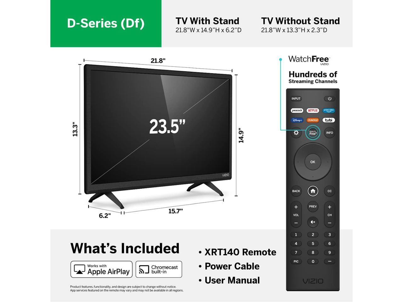 Vizio D24f J09 24 Inch Widescreen Full Hd Smart Led Tv 1920 X 1080