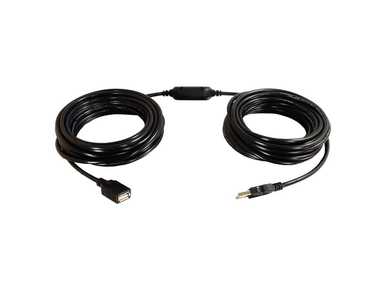 C2G 38988 USB Active Extension Cable USB 2.0 A Male to A Female Cable
