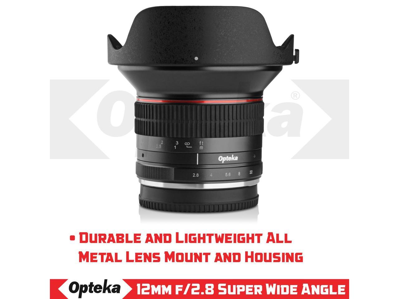 Opteka 12mm f/2.8 Manual Wide Angle Lens for Canon EF-M M100 M10 M6 M5 M3 M2 