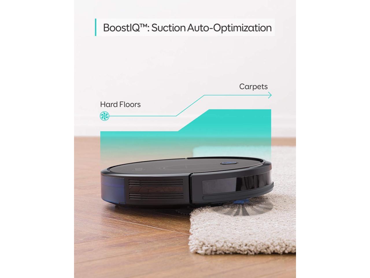 BoostIQ RoboVac 12, Upgraded, Super-Thin, 1500Pa Strong Suction, Quiet, Self-Charging Robotic Vacuum Cleaner, Cleans Hard Floors to Medium-Pile Carpets Eufy