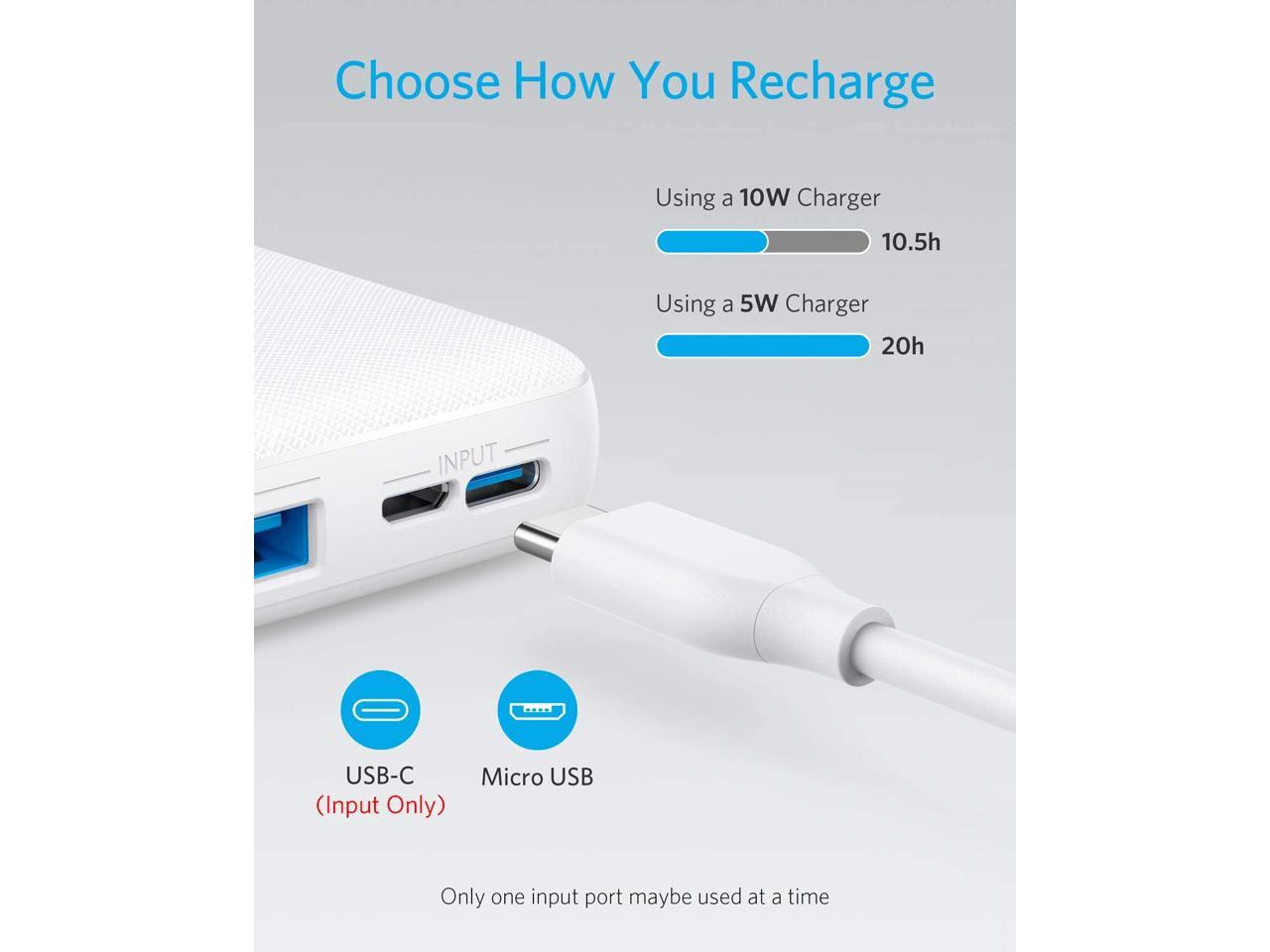 Anker PowerCore Essential 20000 Portable Charger, 20000 mAh Power Bank