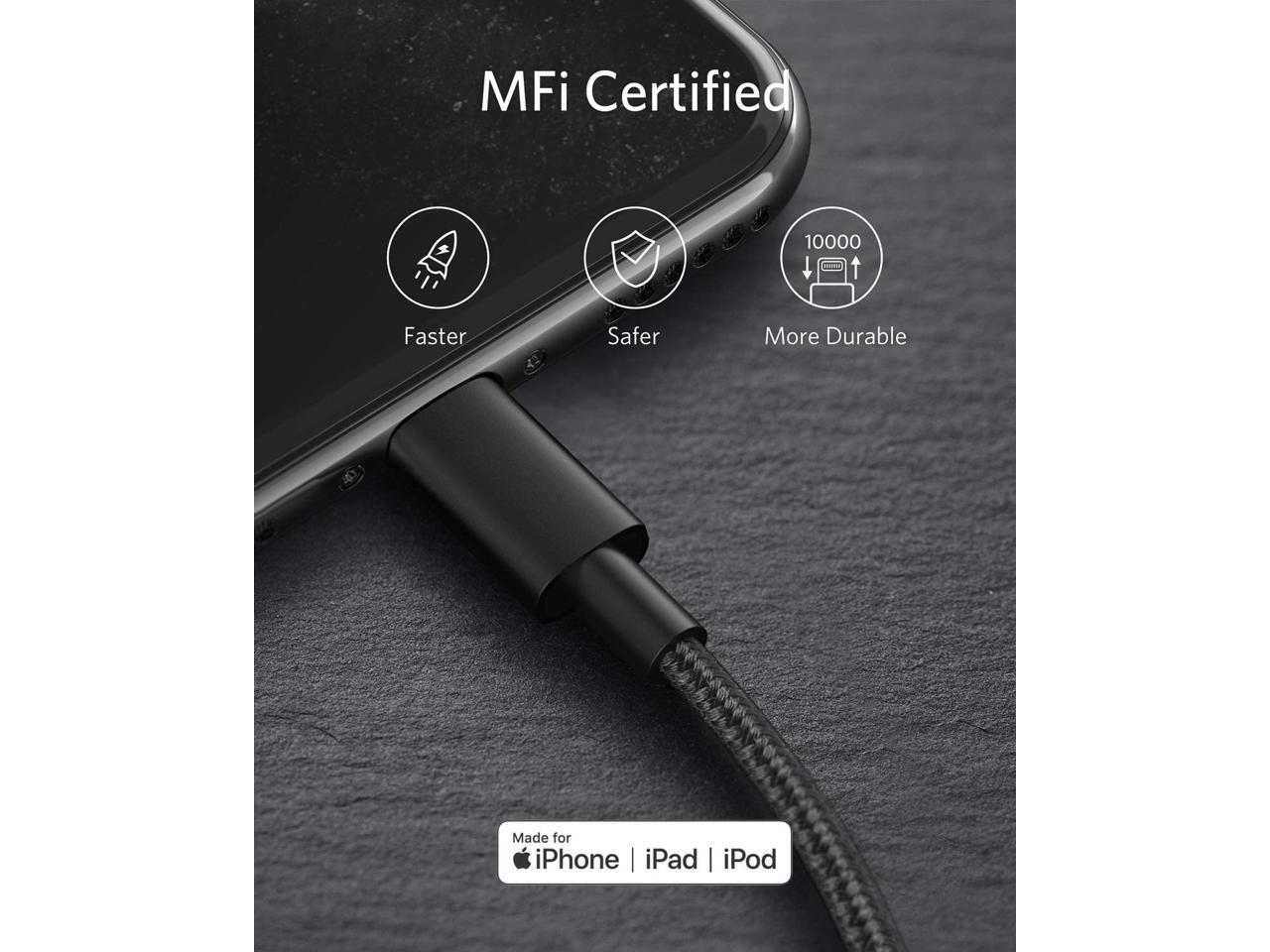 Anker iPhone 12 Charger Cable, New Nylon USBC to Lightning Charging